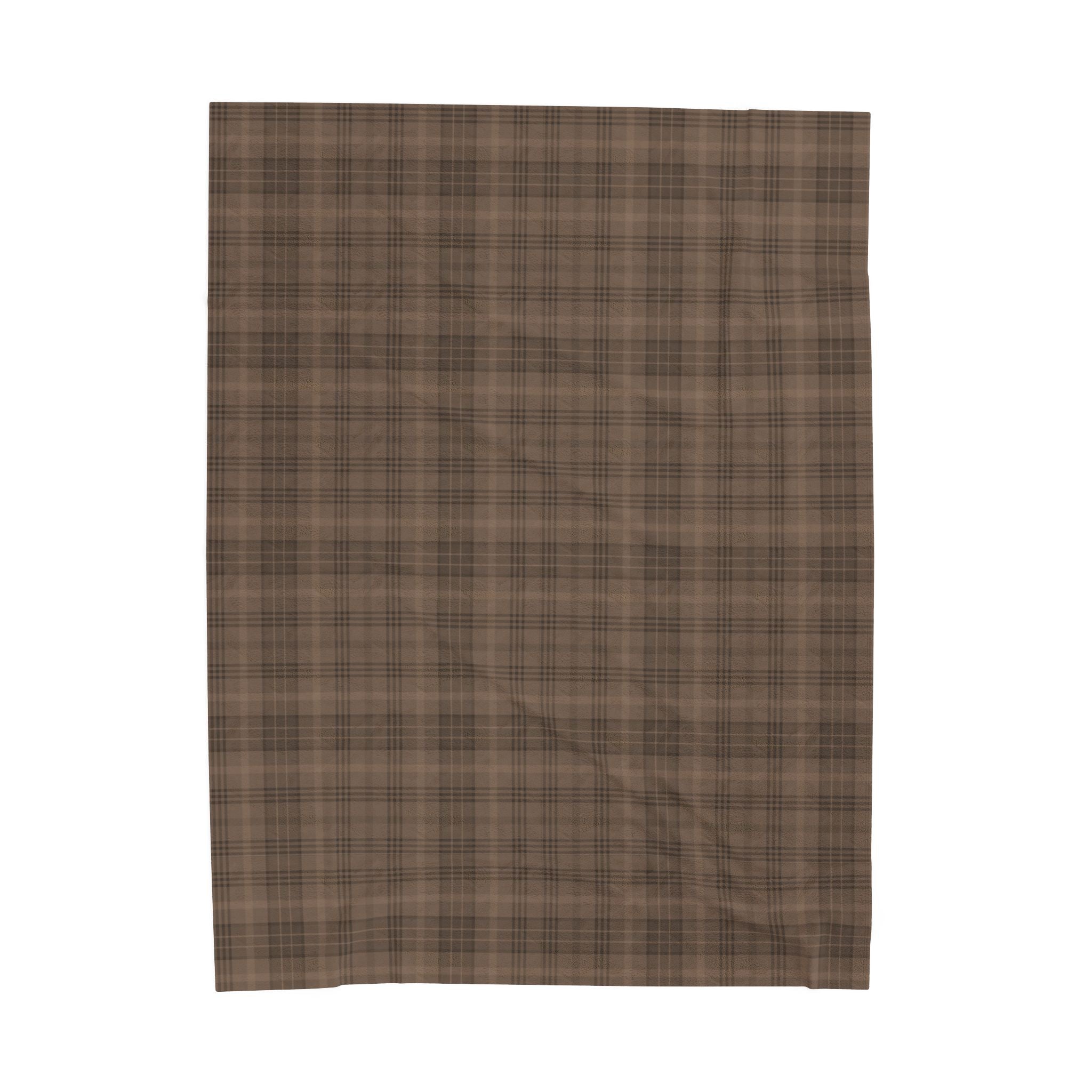 Hot Cocoa Plaid Oversized Throw Blanket By Little Grace co.