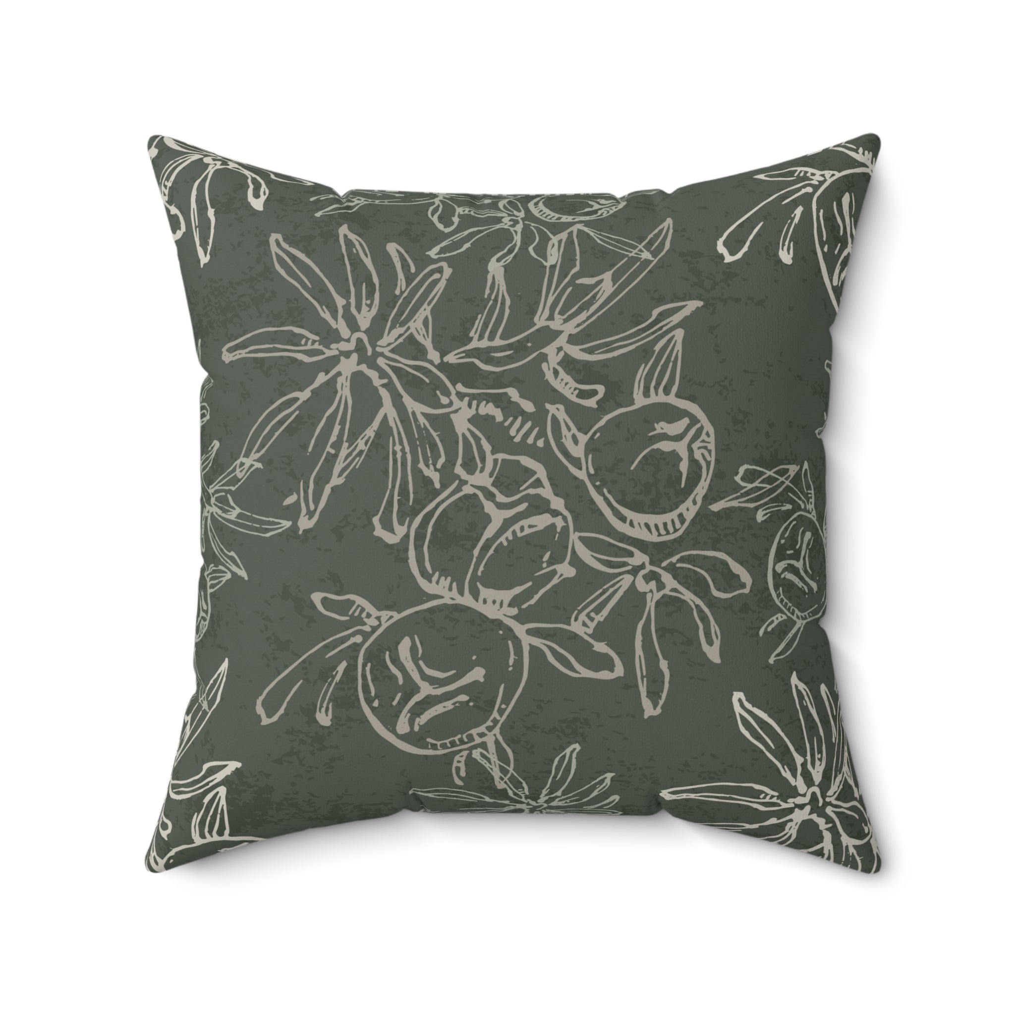 Peachy Green Pillow