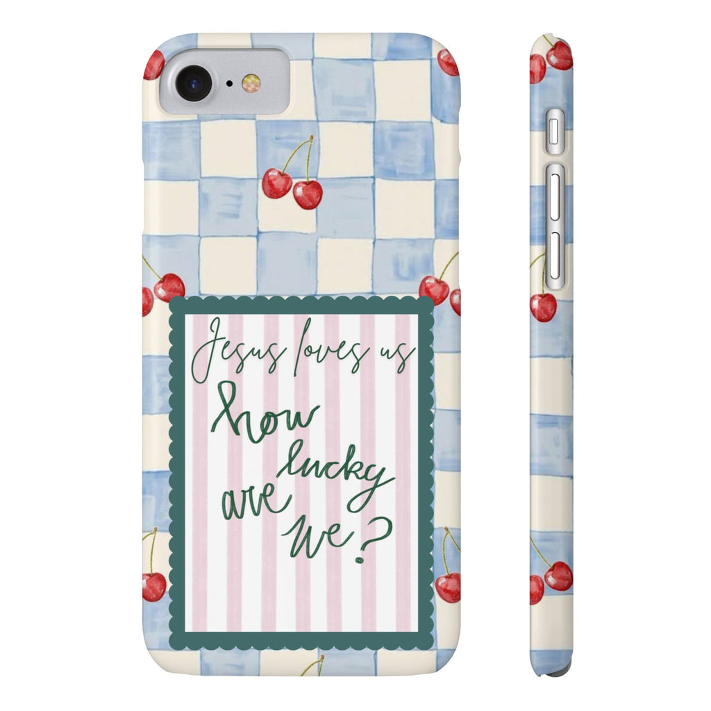Jesus Loves Us iPhone Case