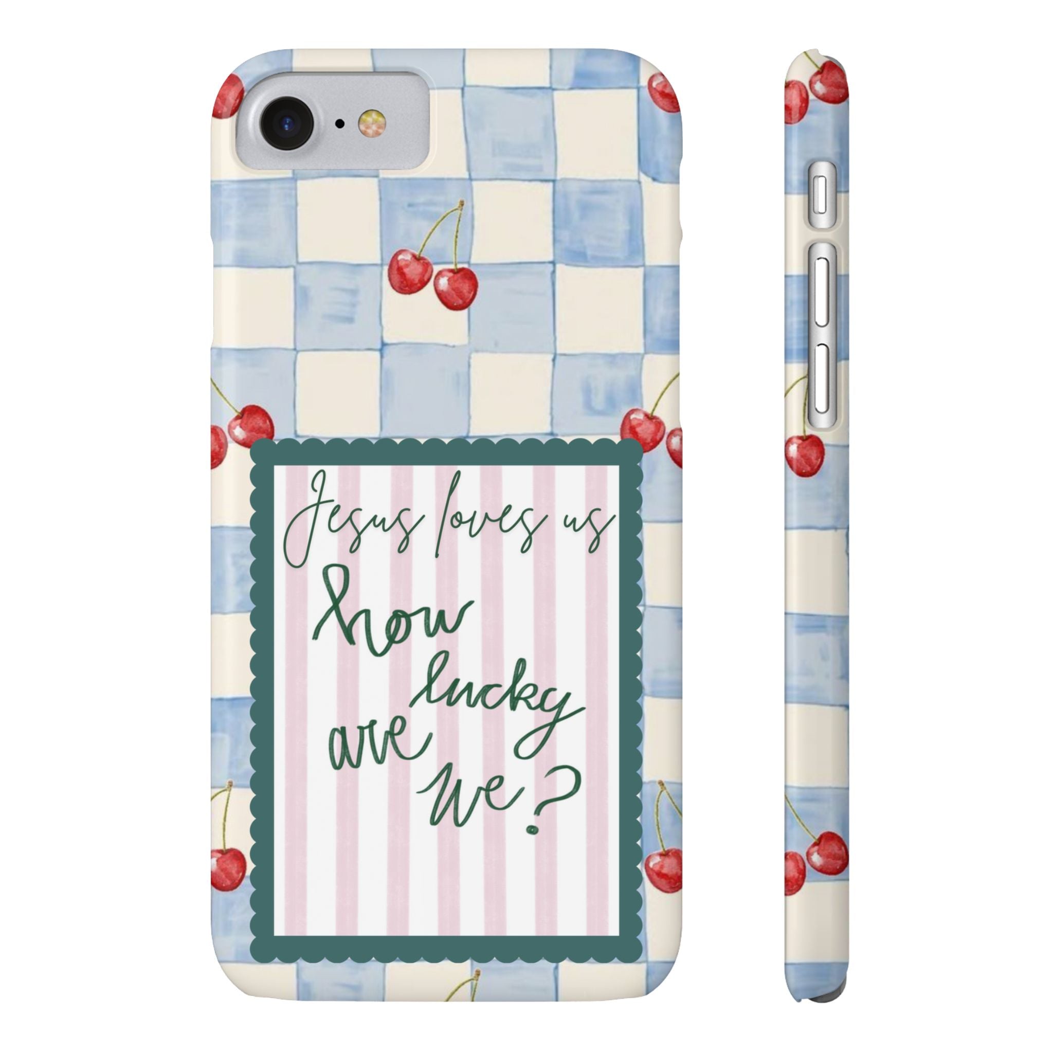 Jesus Loves Us iPhone Case