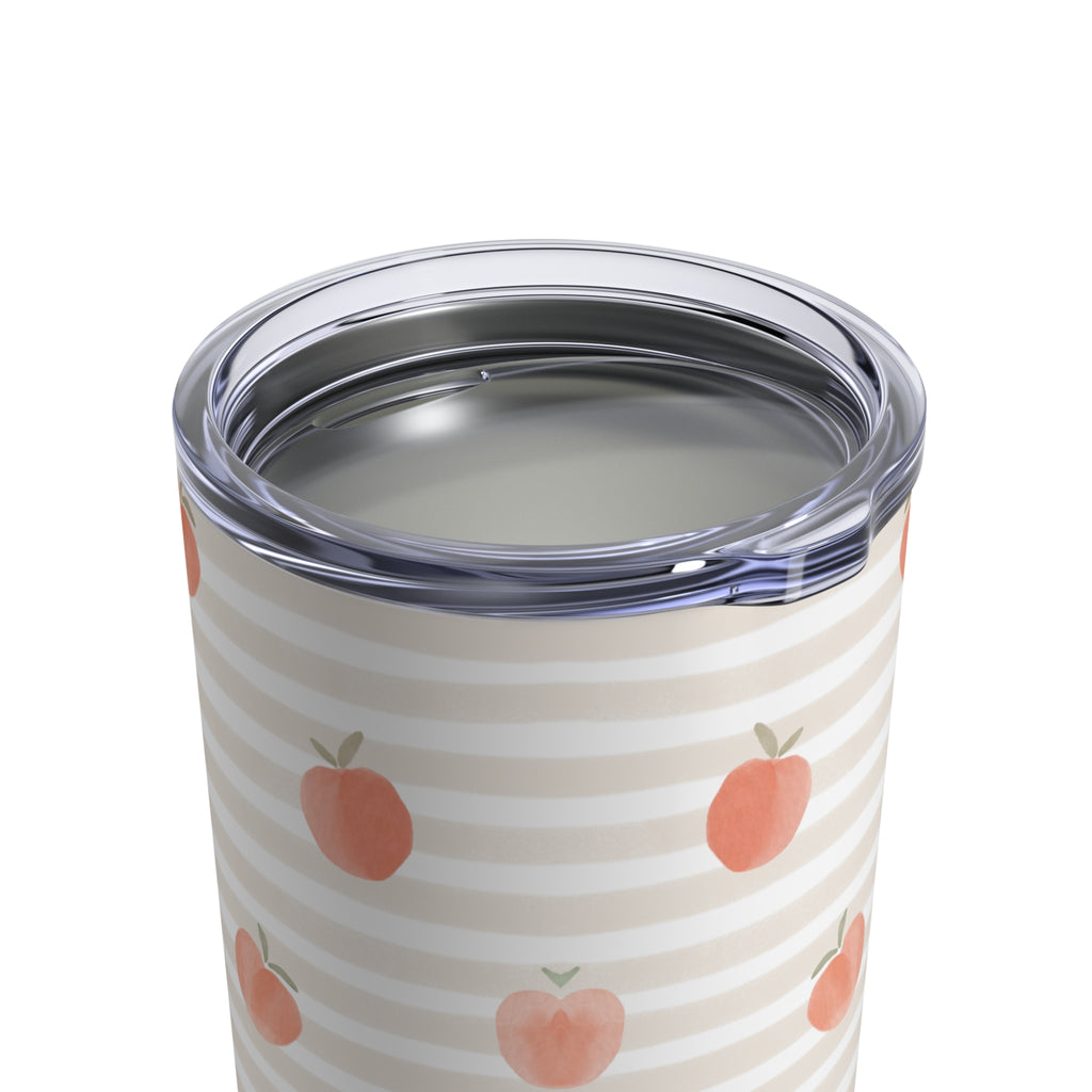 Peach Striped Mini Tumbler