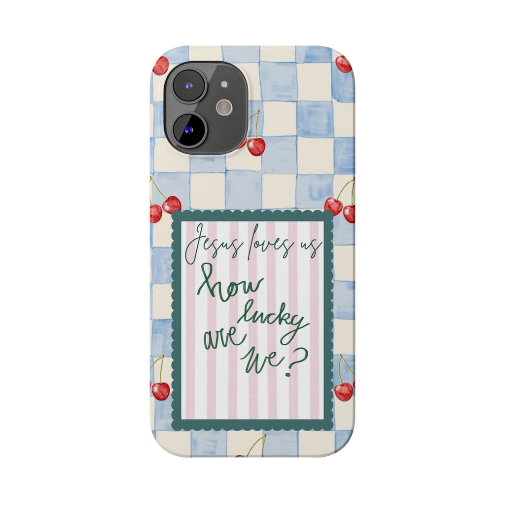 Jesus Loves Us iPhone Case