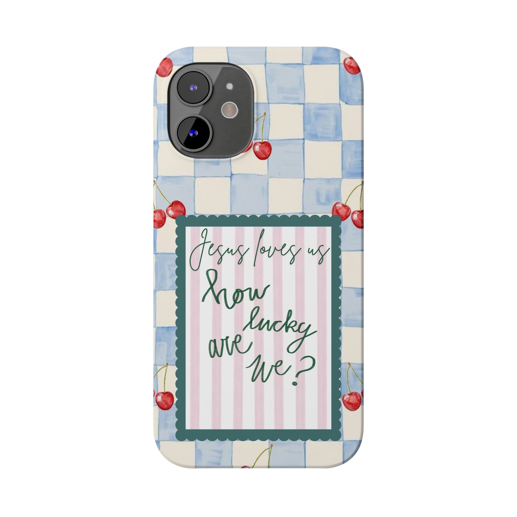 Jesus Loves Us iPhone Case