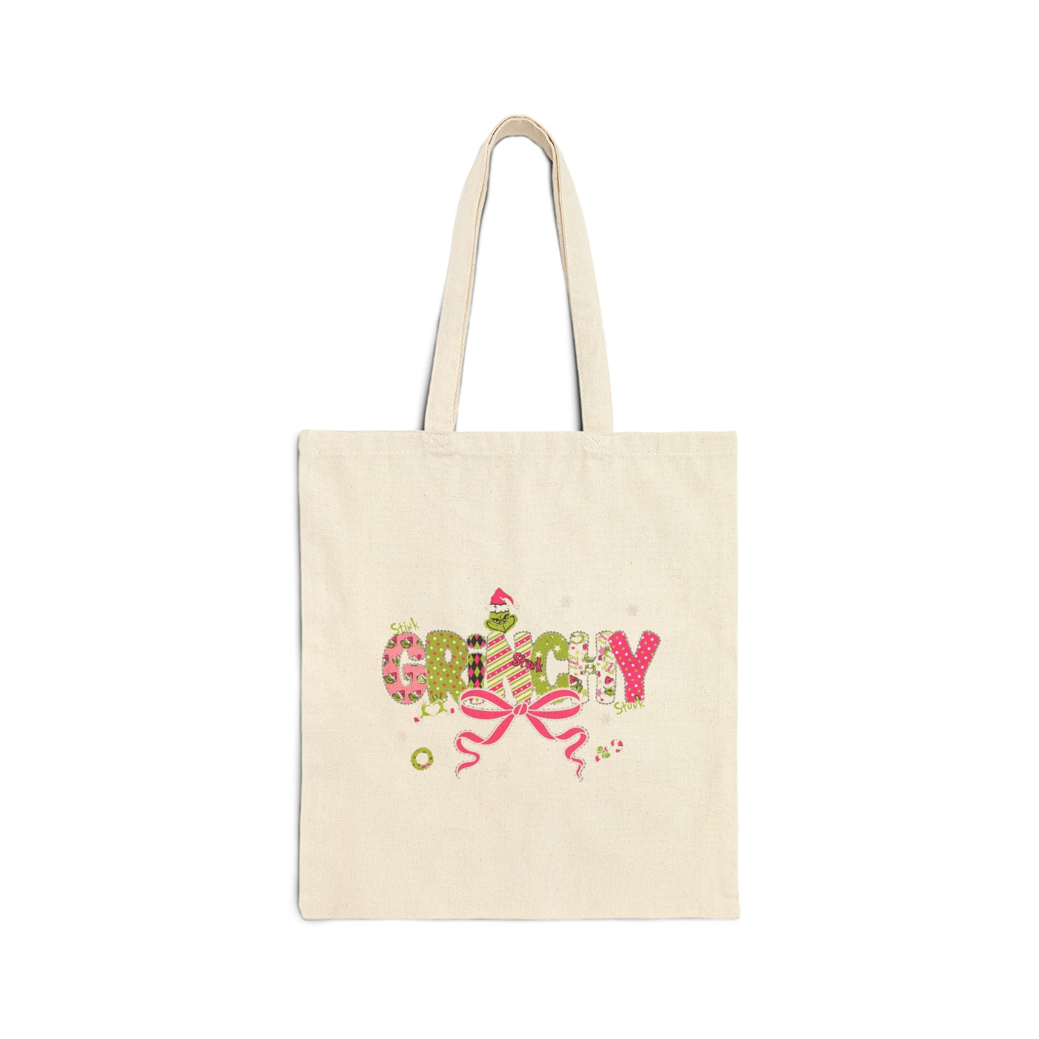 Grinchy Canvas Tote