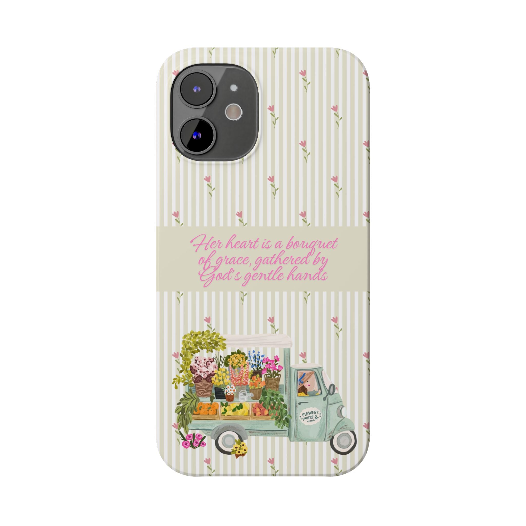 Her Heart Is A Bouquet Of Grace iPhone Case