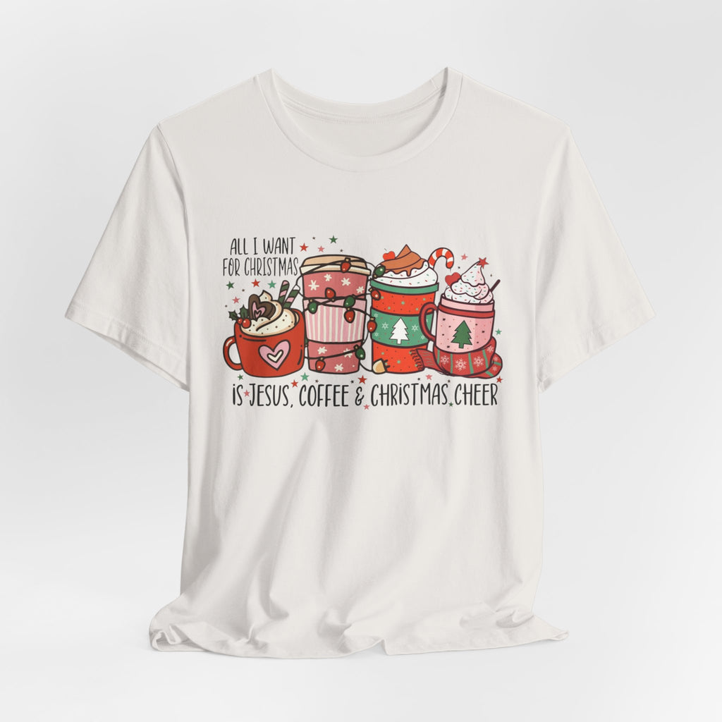 Jesus, Coffee, & Christmas Cheer Tee