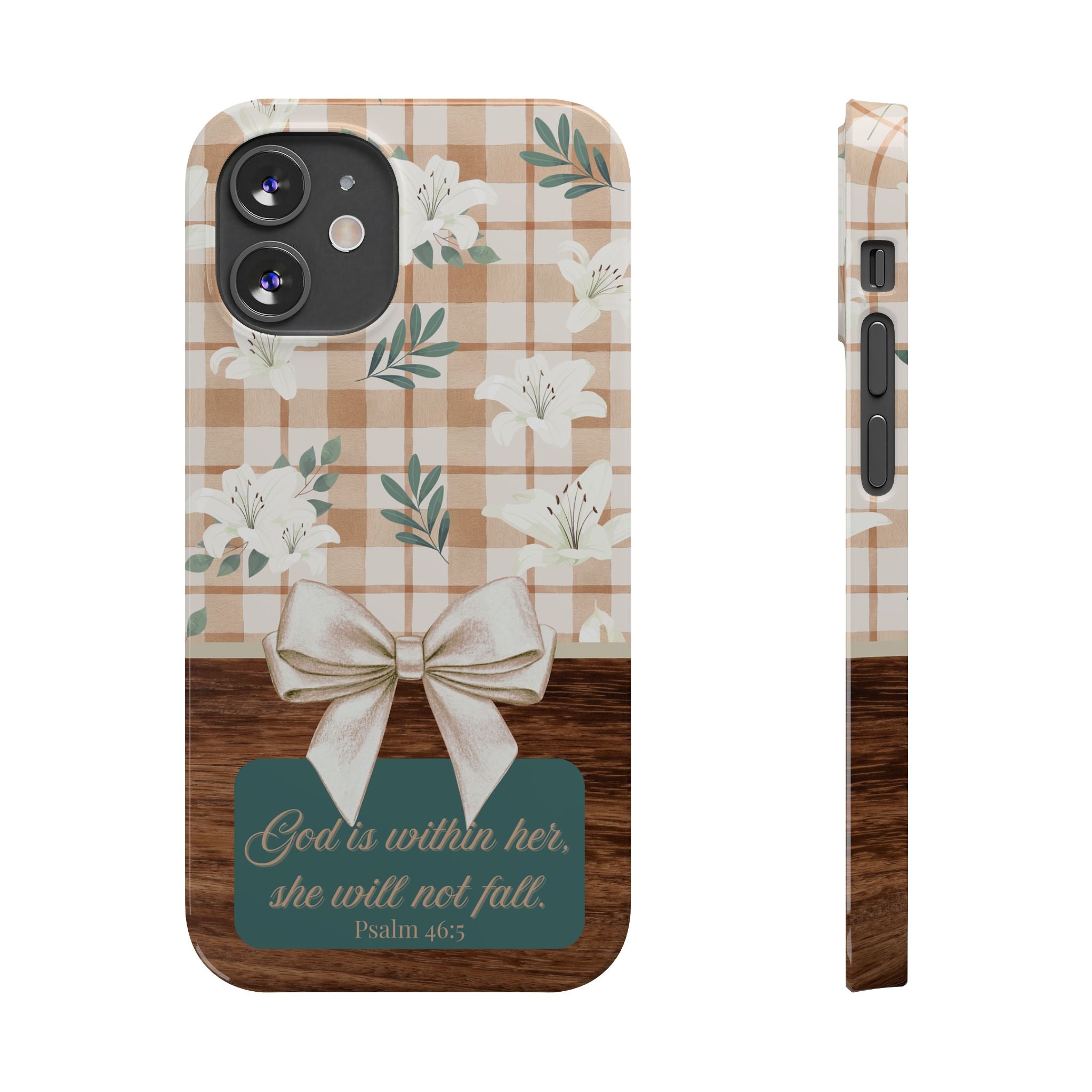 God Is Within Her She Will Not Fall iPhone Case