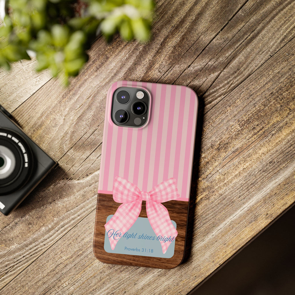 Her Light Shines Bright iPhone Case