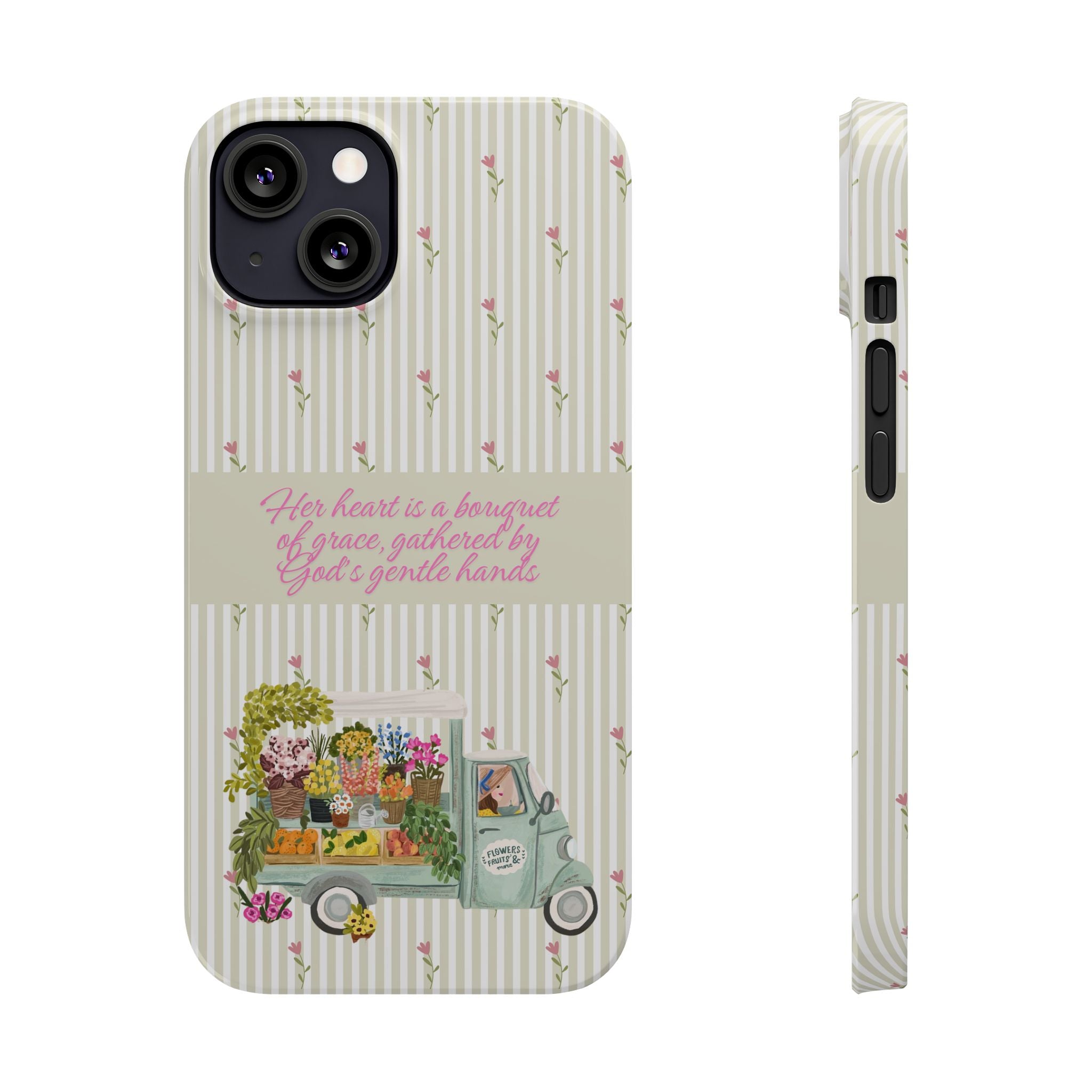 Her Heart Is A Bouquet Of Grace iPhone Case