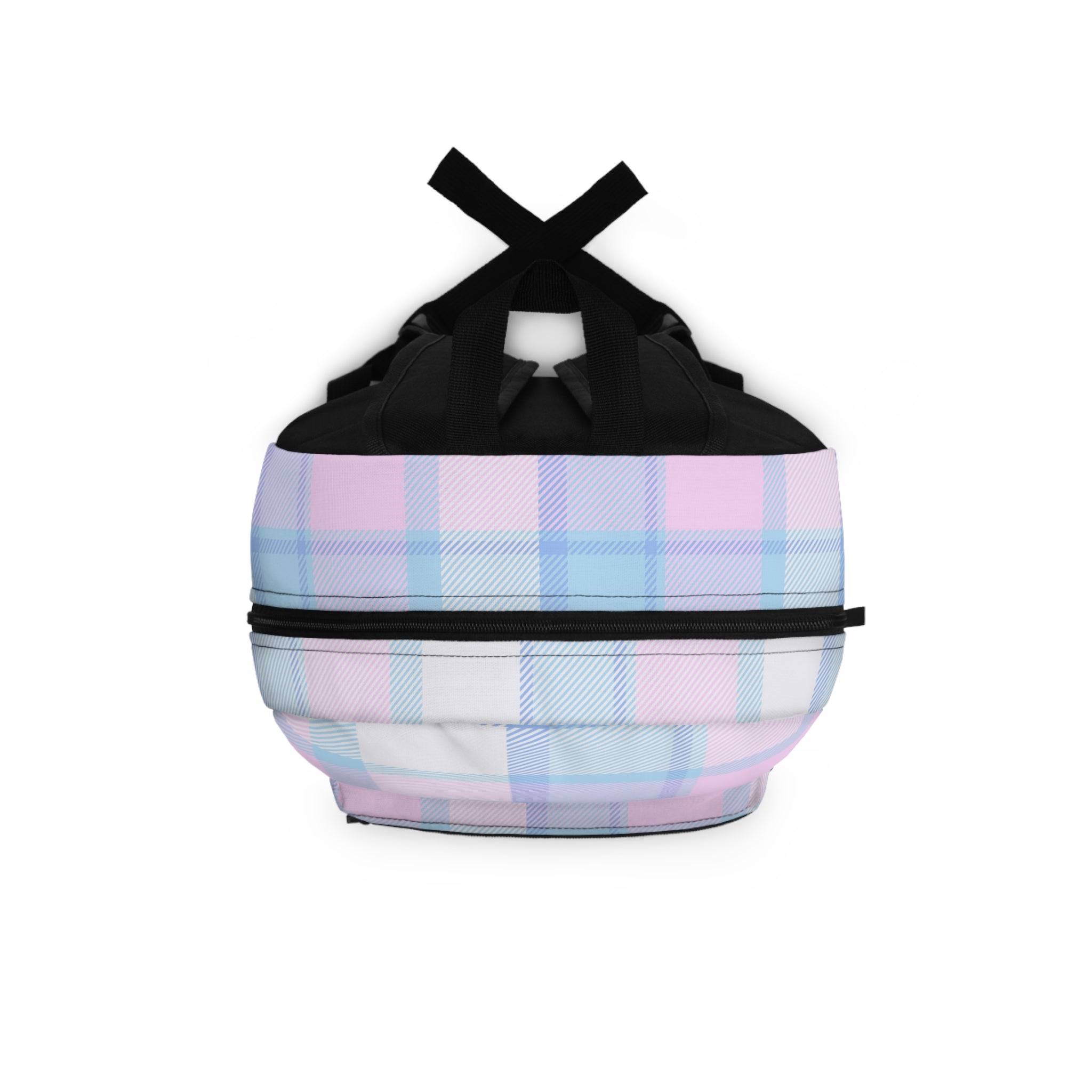 Pink Purple Plaid Kids Backpack