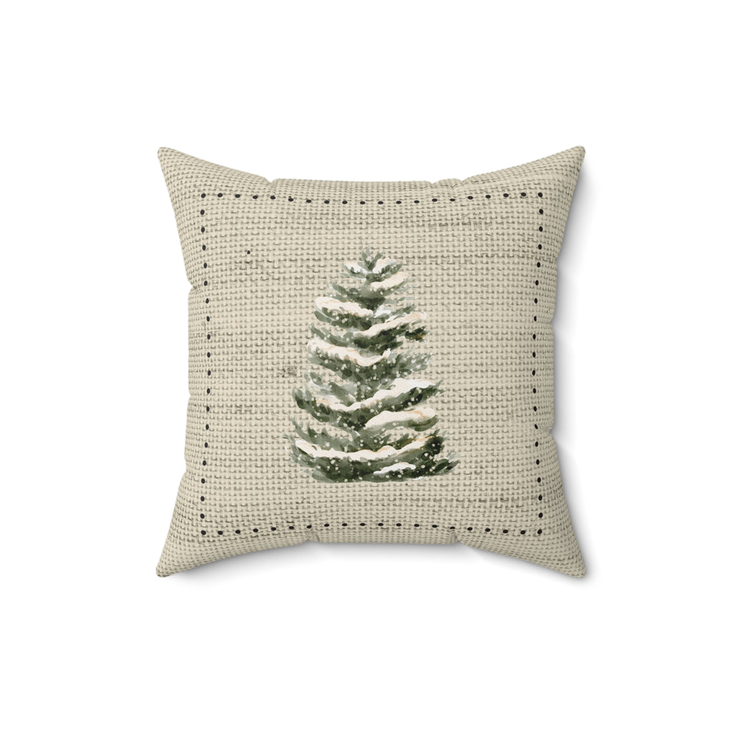 Snowy Spruce Pillow