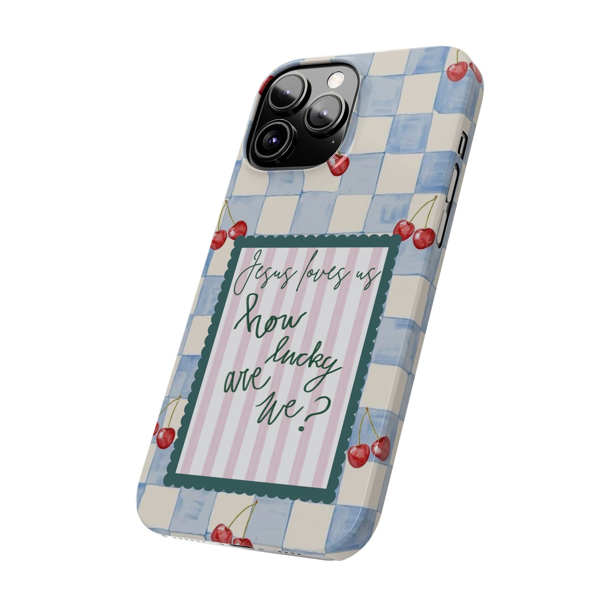 Jesus Loves Us iPhone Case