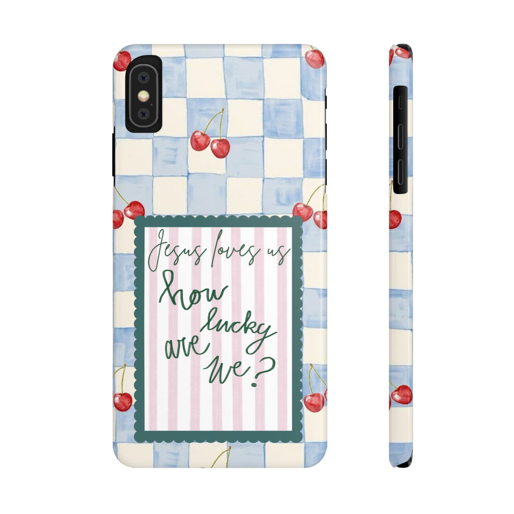 Jesus Loves Us iPhone Case