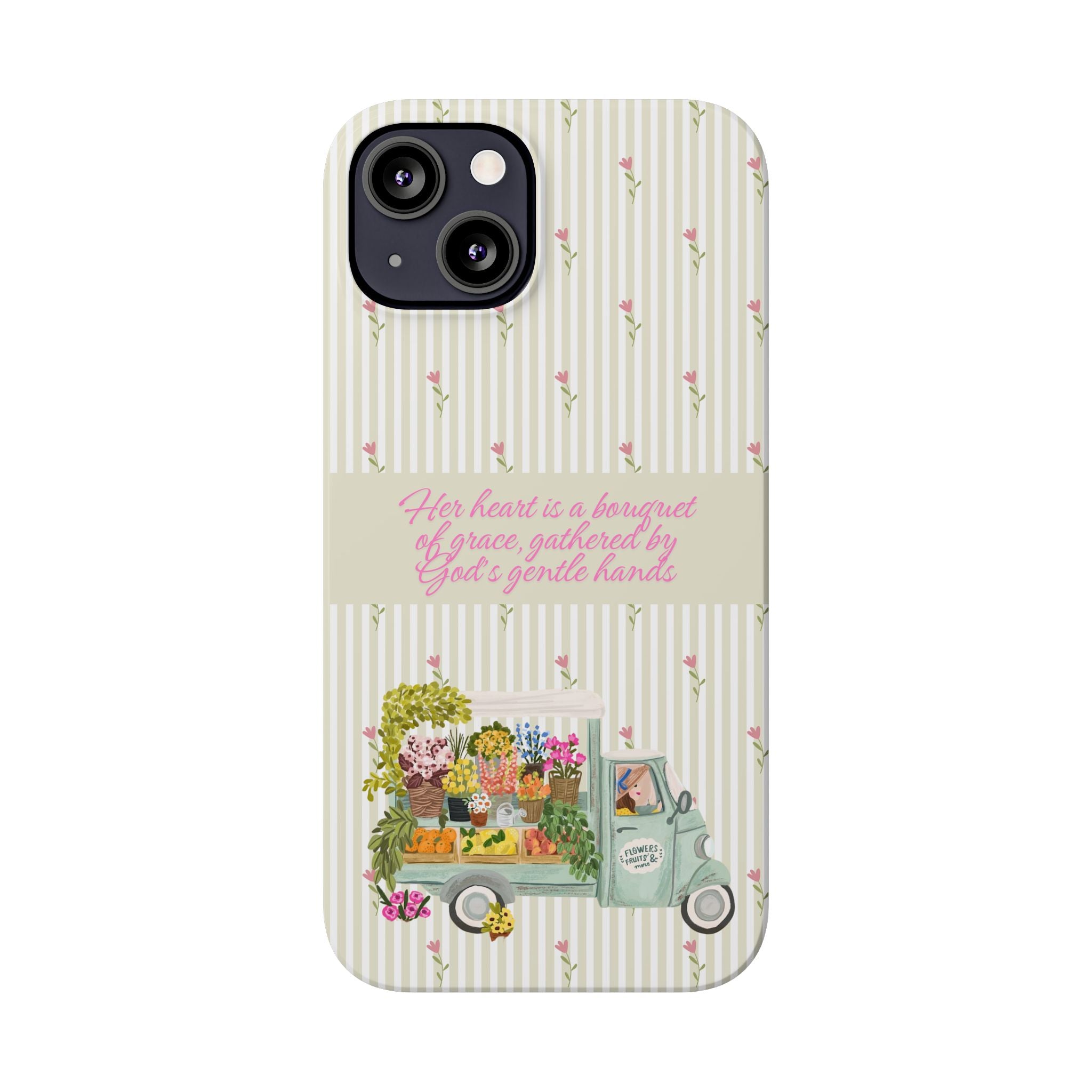 Her Heart Is A Bouquet Of Grace iPhone Case