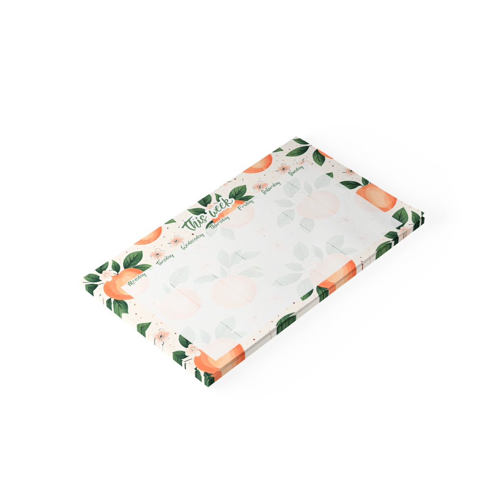 Peachy Weekly Planner 10x6 Post-it Note Pad