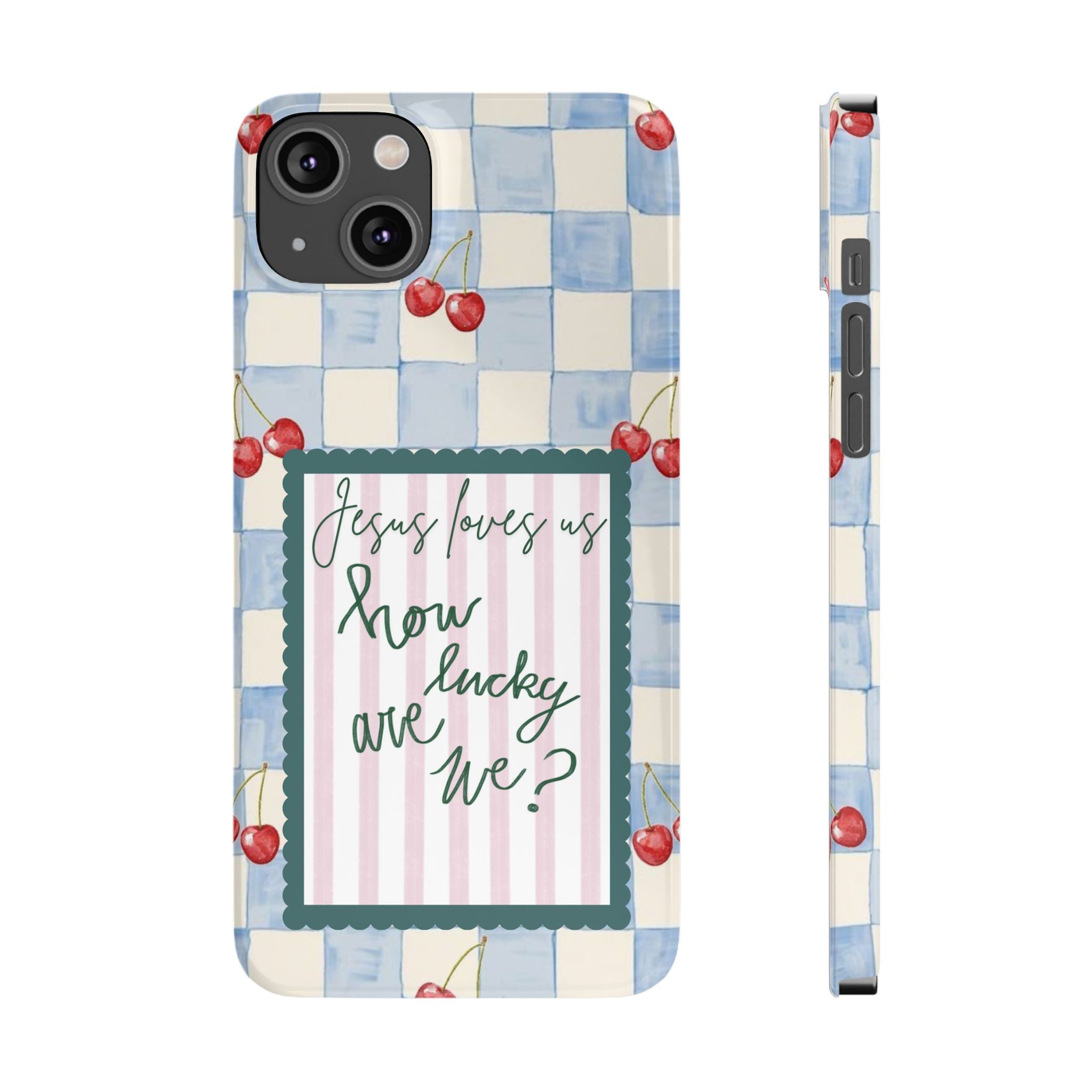 Jesus Loves Us iPhone Case