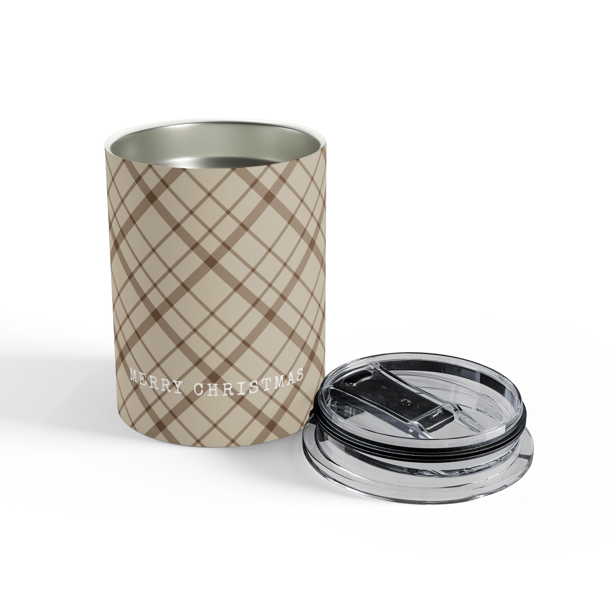 Plaid Merry Christmas Mini Tumbler