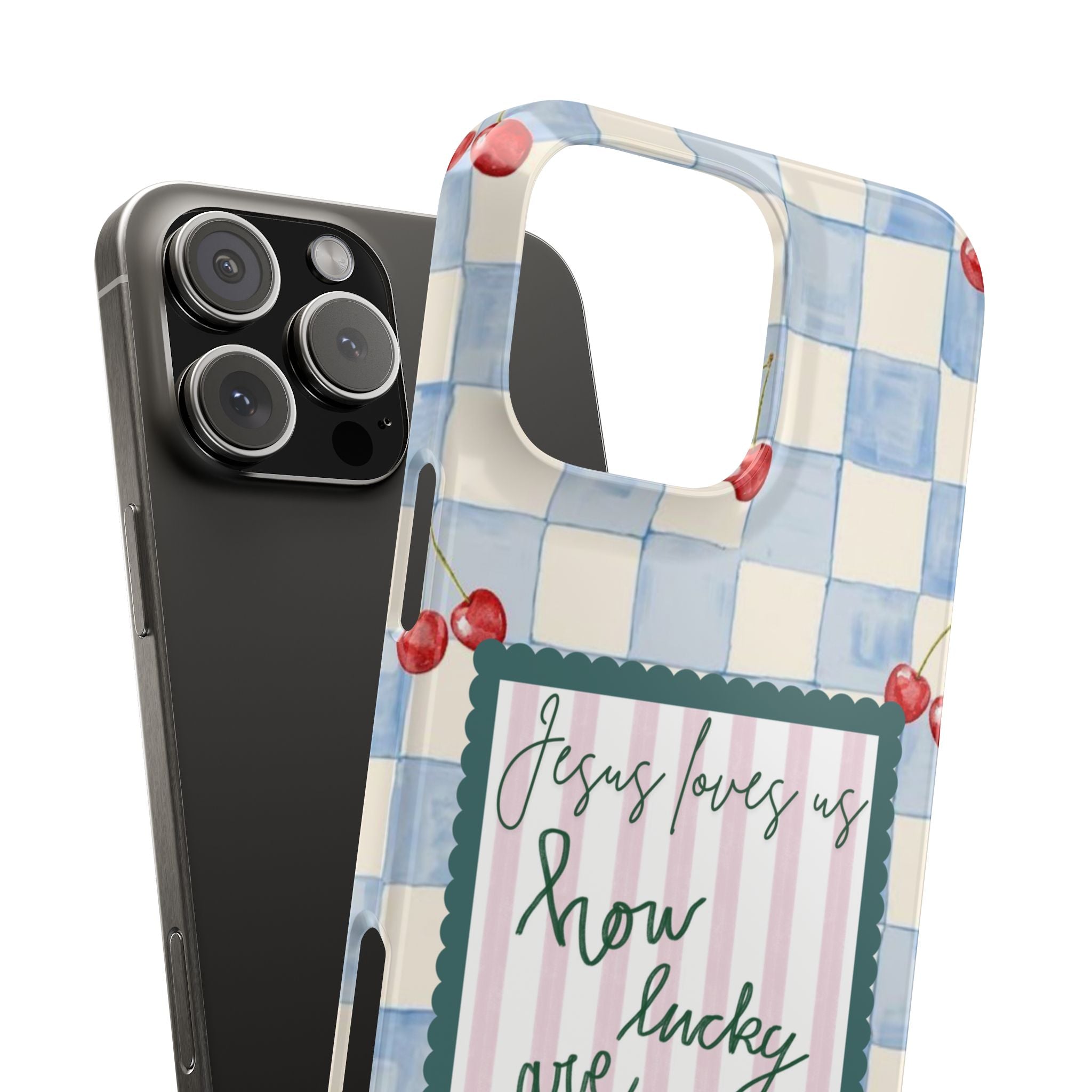 Jesus Loves Us iPhone Case