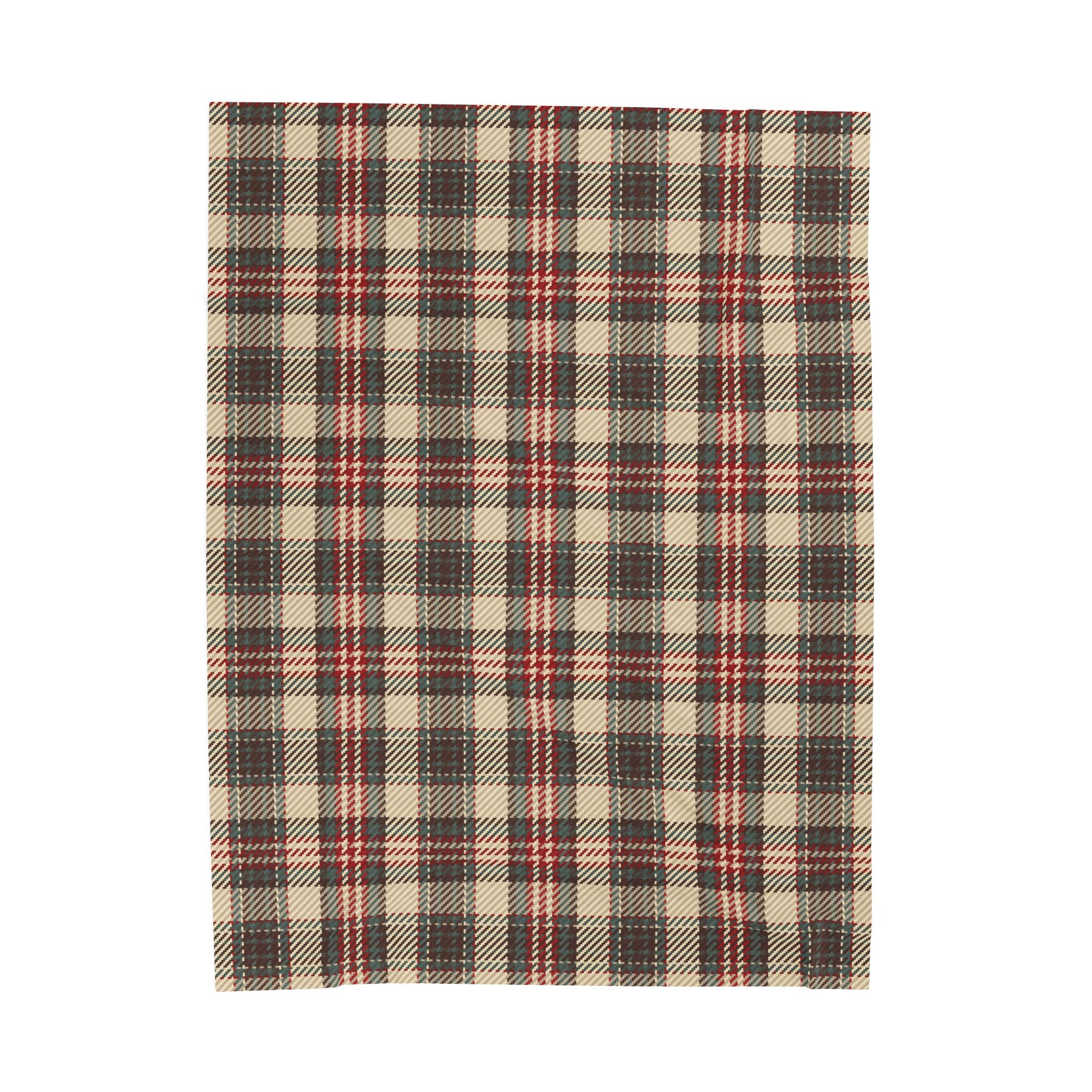 Cabin Plaid Oversized Throw Blanket By Little Grace co.