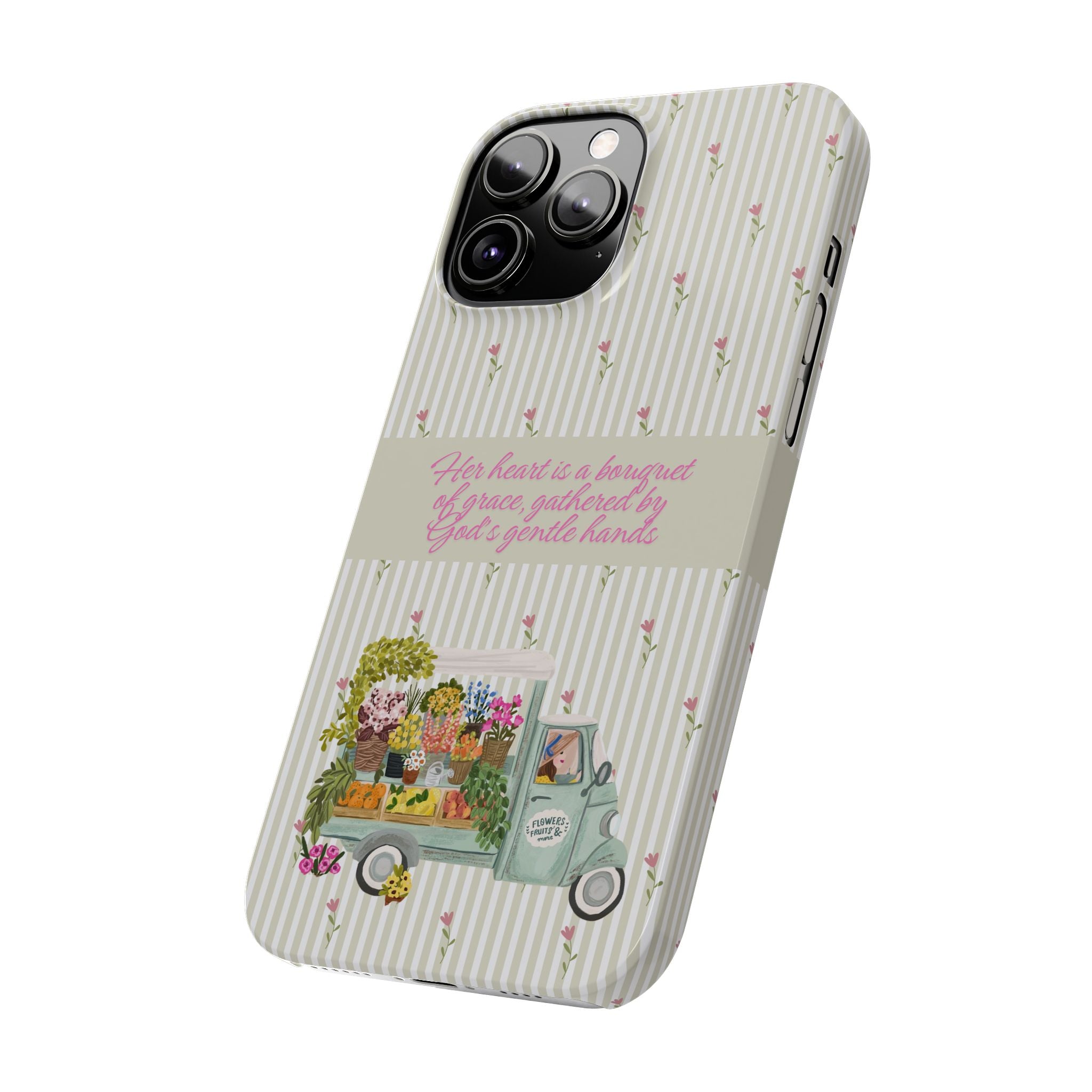 Her Heart Is A Bouquet Of Grace iPhone Case