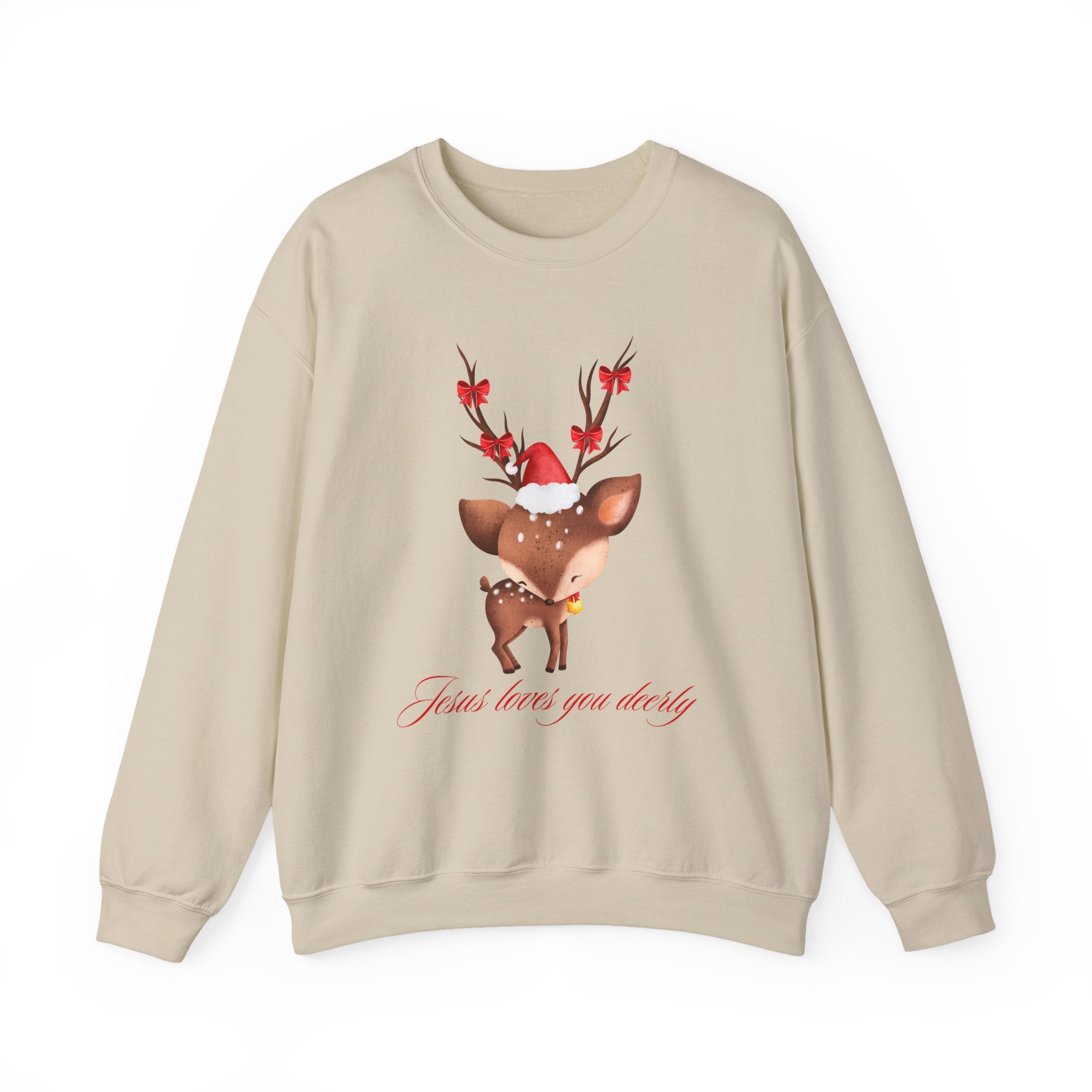 Jesus Loves You Deerly Cozy Sweatshirt