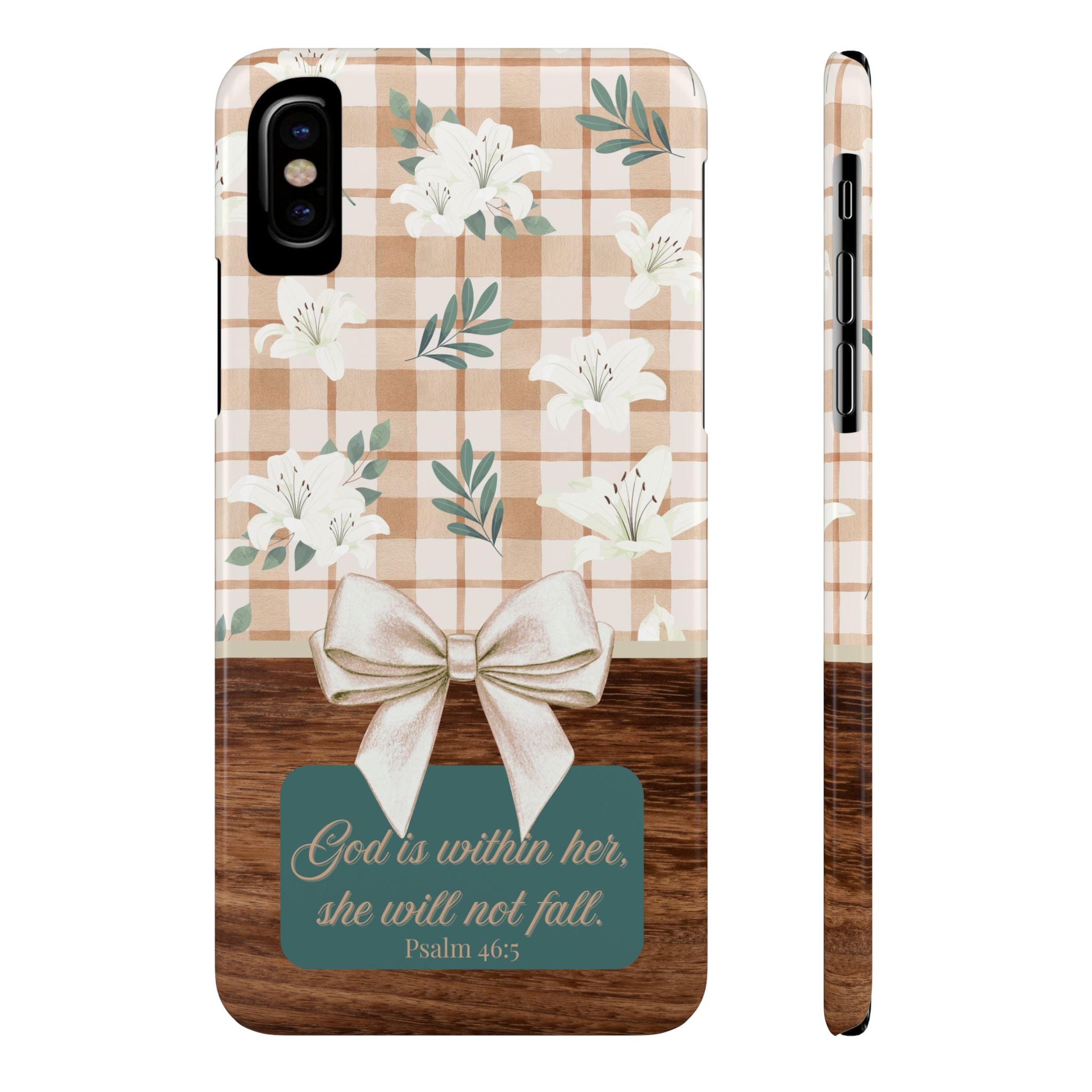 God Is Within Her She Will Not Fall iPhone Case
