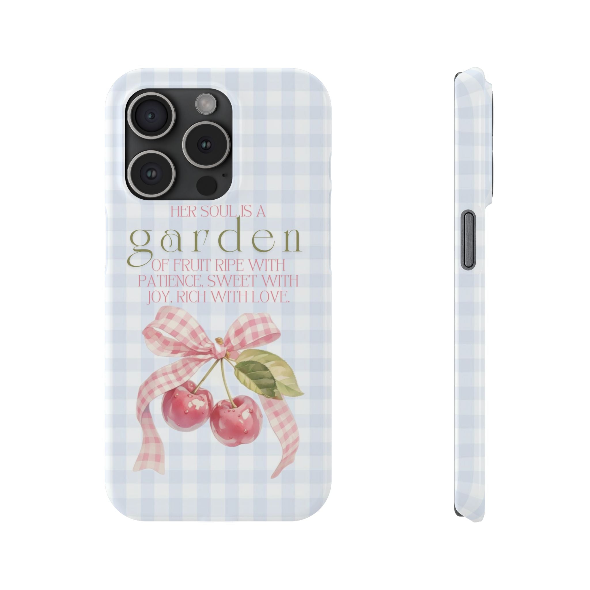 Her Soul Is A Garden iPhone Case