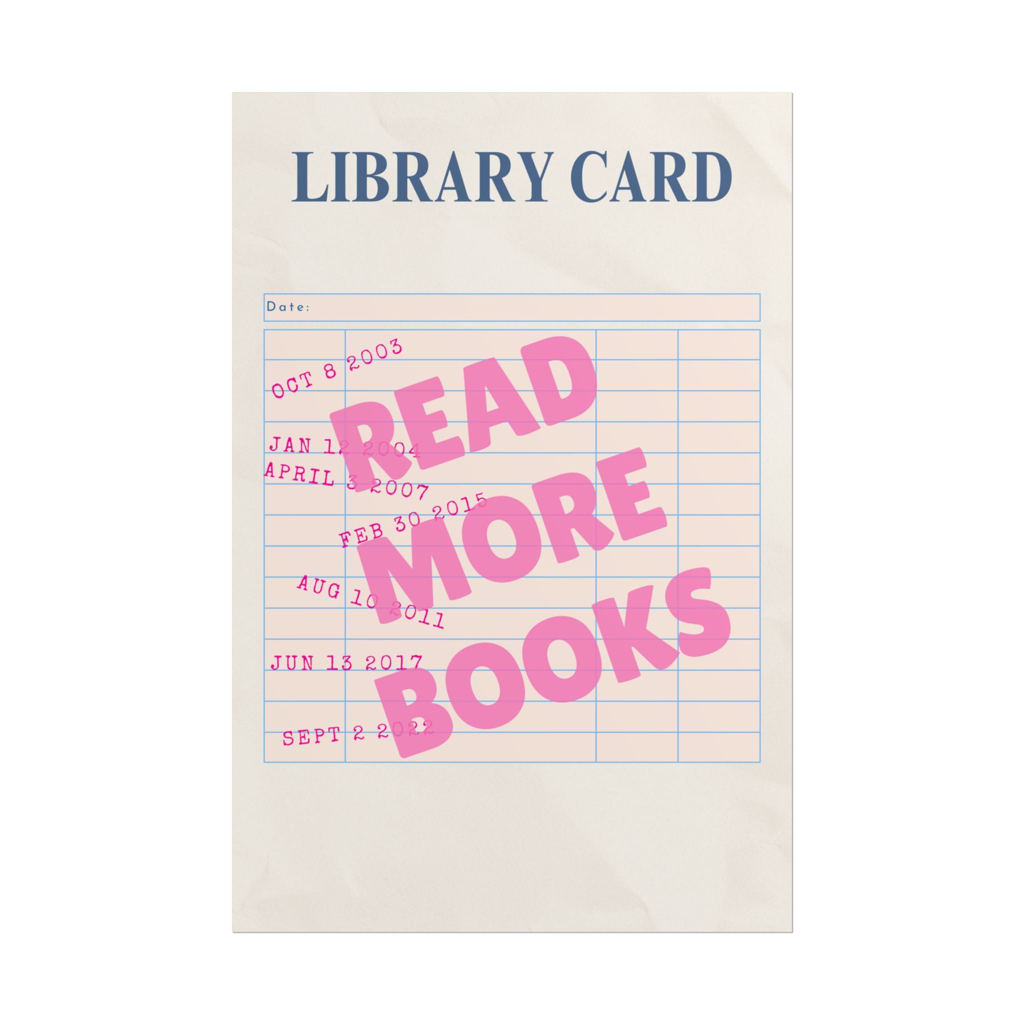 Read More Books Unframed Poster