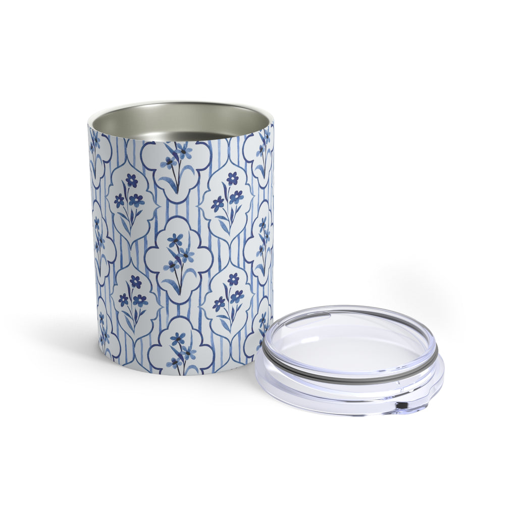 Navy Flower Mini Tumbler