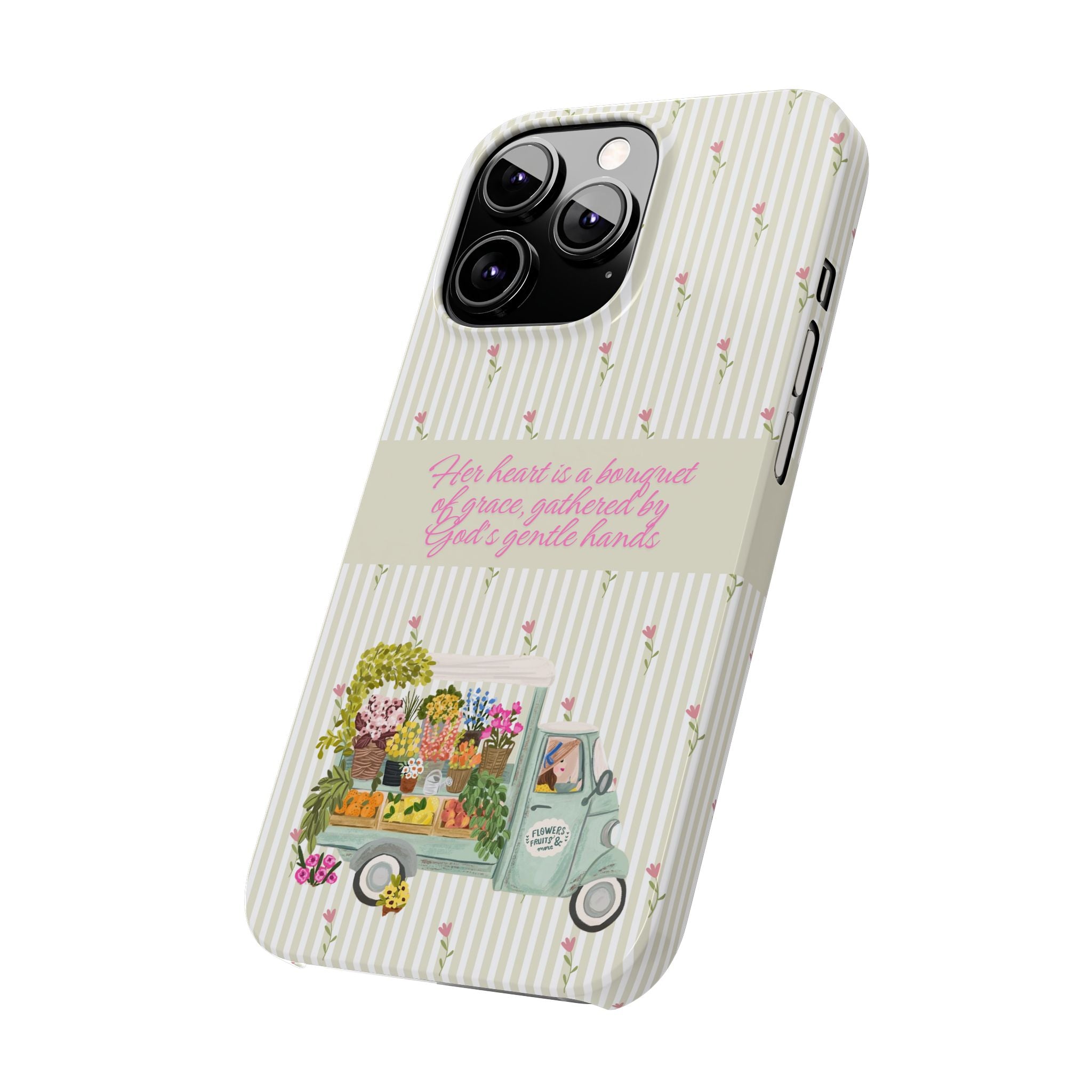 Her Heart Is A Bouquet Of Grace iPhone Case
