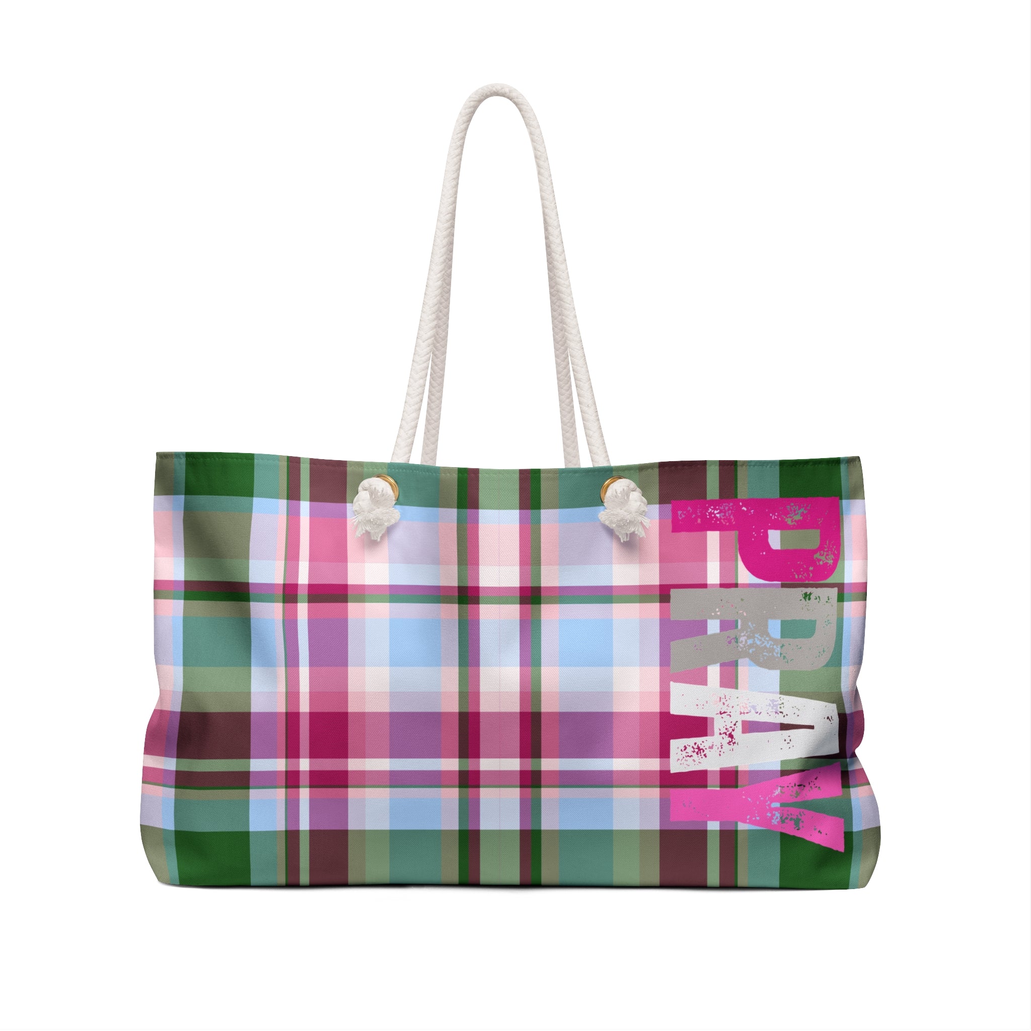 Plaid PRAY Weekender Bag