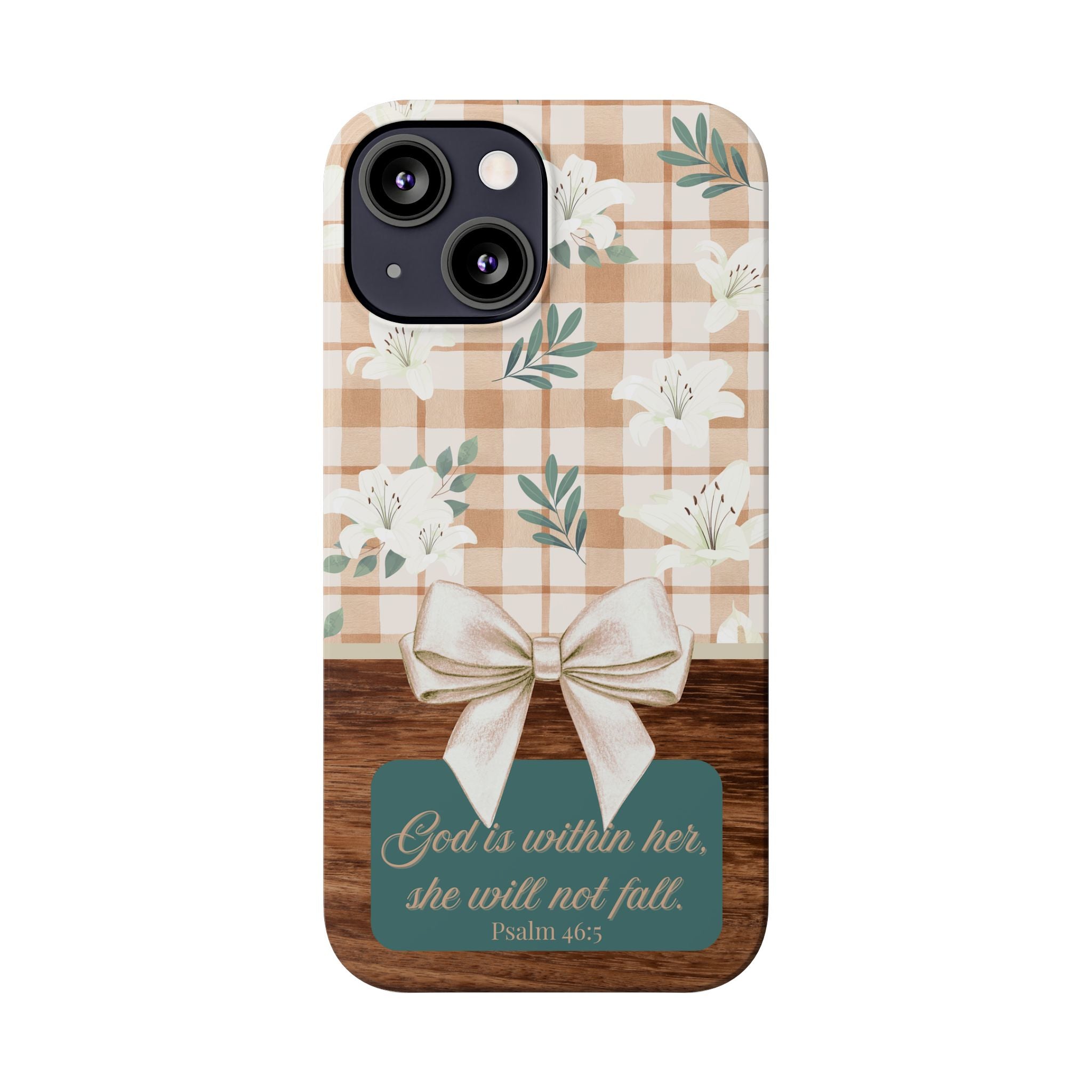 God Is Within Her She Will Not Fall iPhone Case