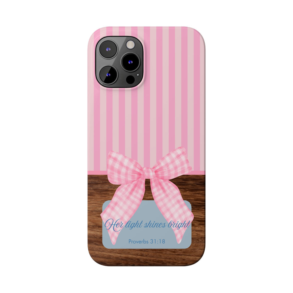 Her Light Shines Bright iPhone Case