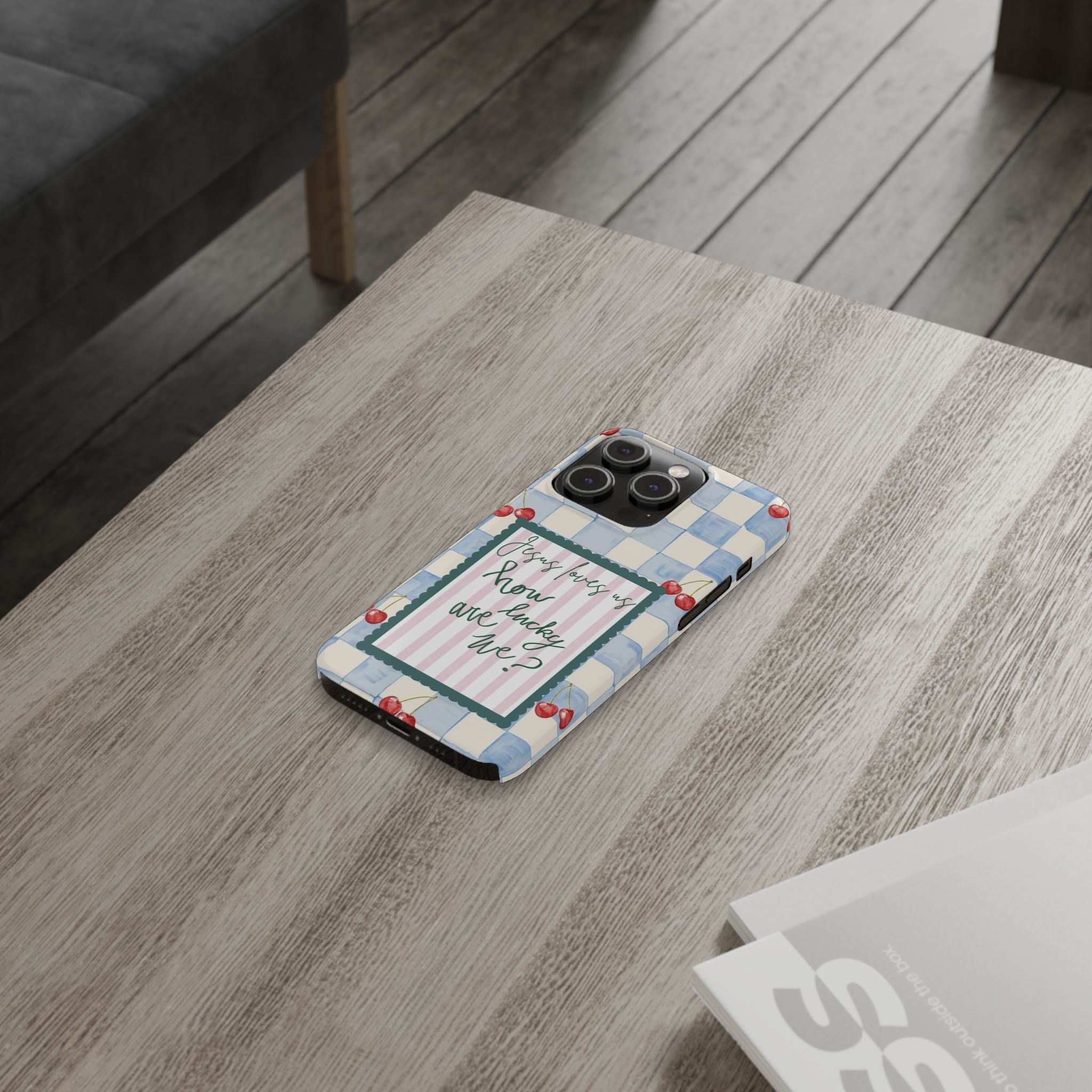 Jesus Loves Us iPhone Case