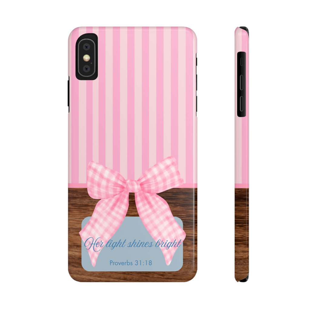 Her Light Shines Bright iPhone Case