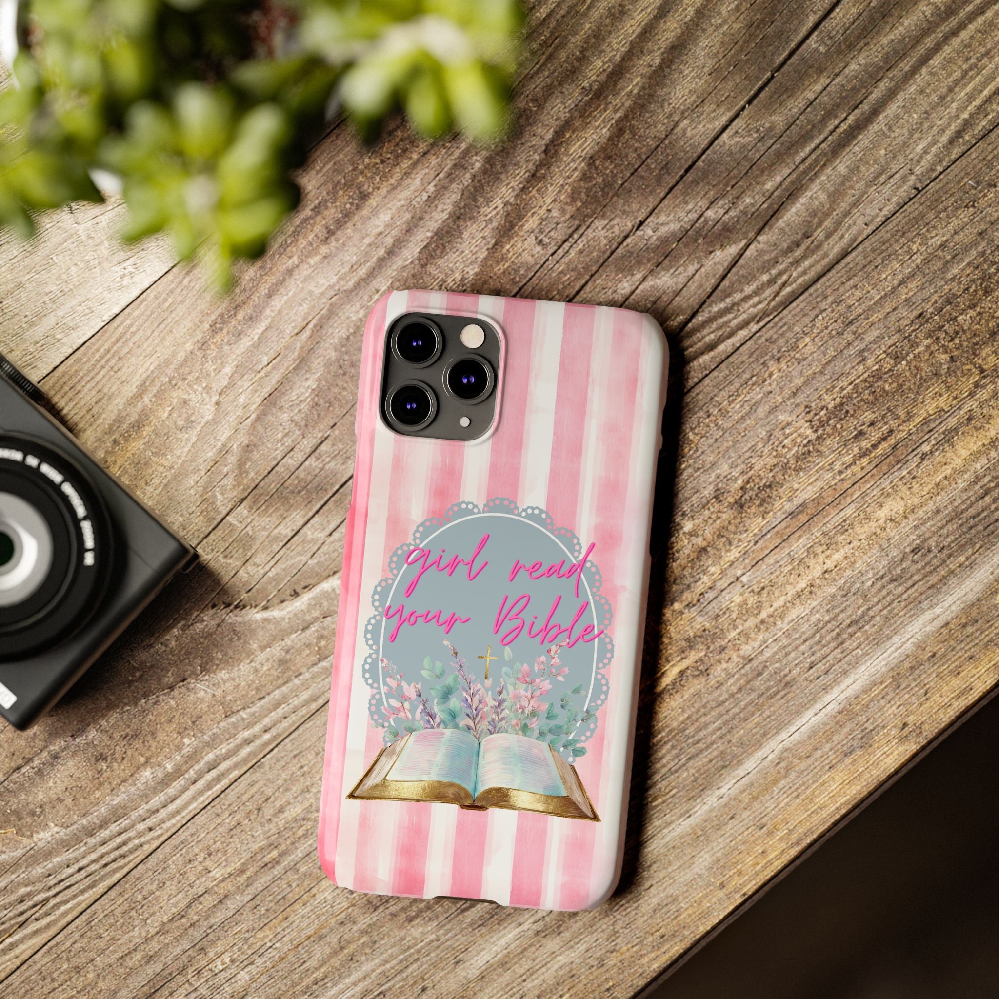 Girl Read Your Bible iPhone Case