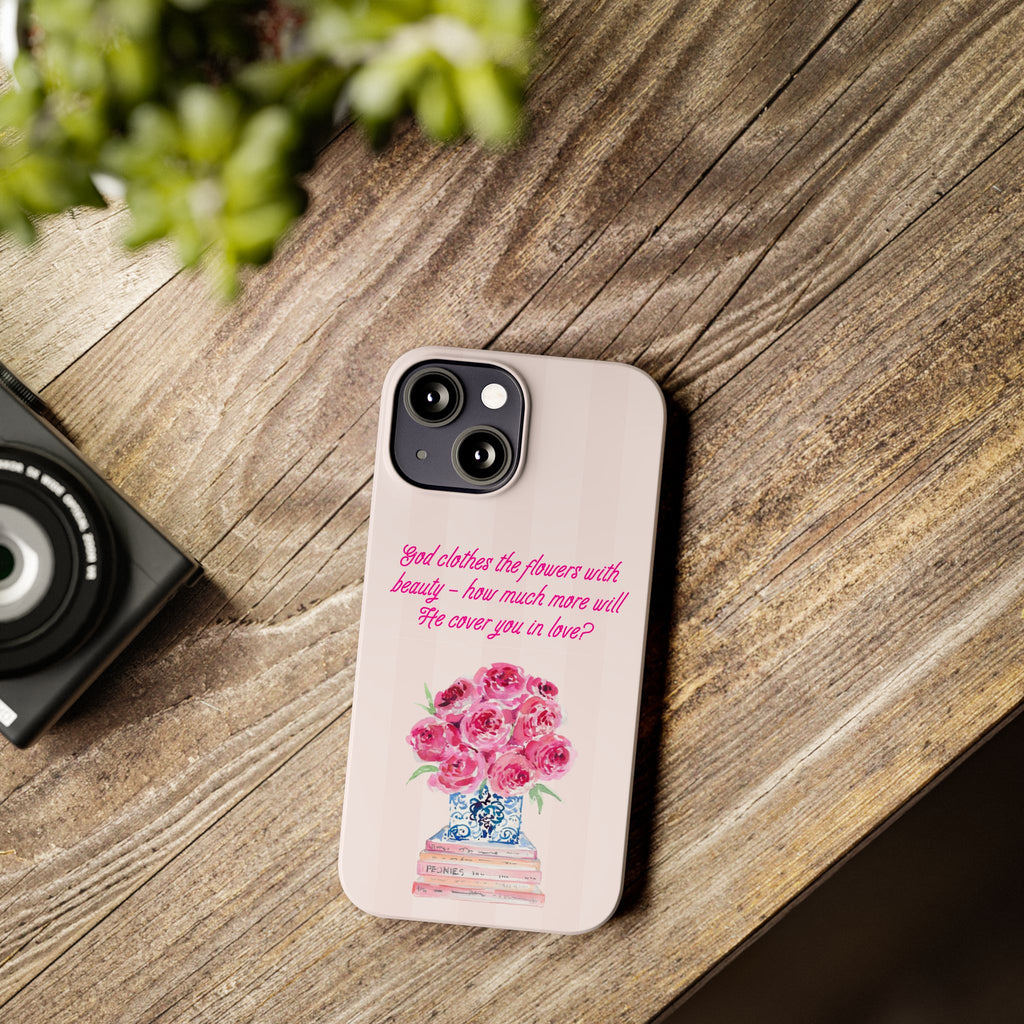 God Clothes The Flowers In Beauty Calling iPhone Case