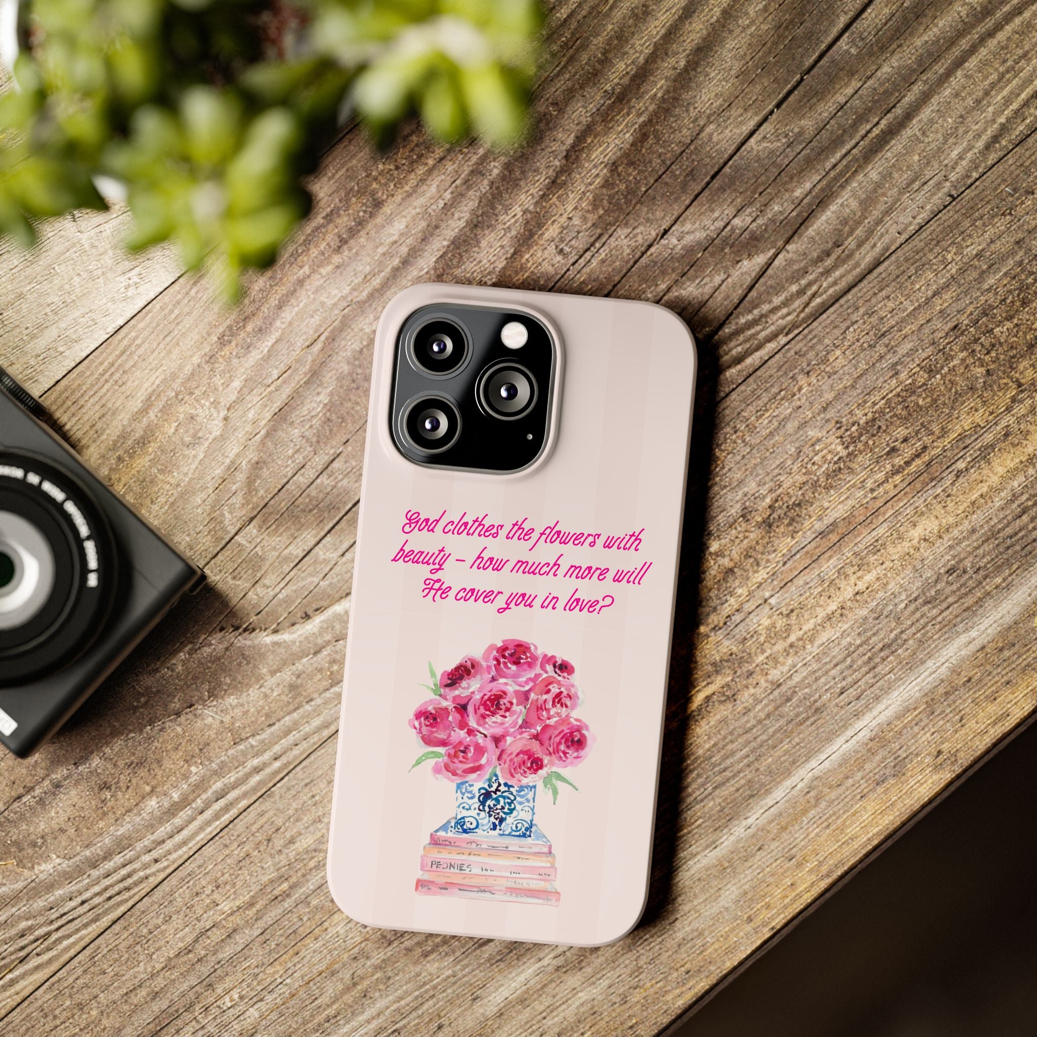 God Clothes The Flowers In Beauty Calling iPhone Case