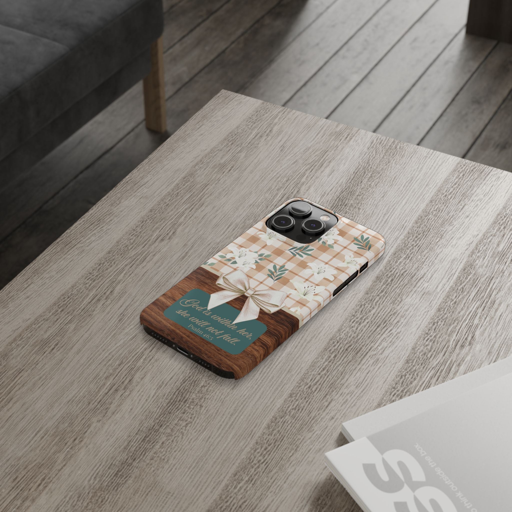 God Is Within Her She Will Not Fall iPhone Case
