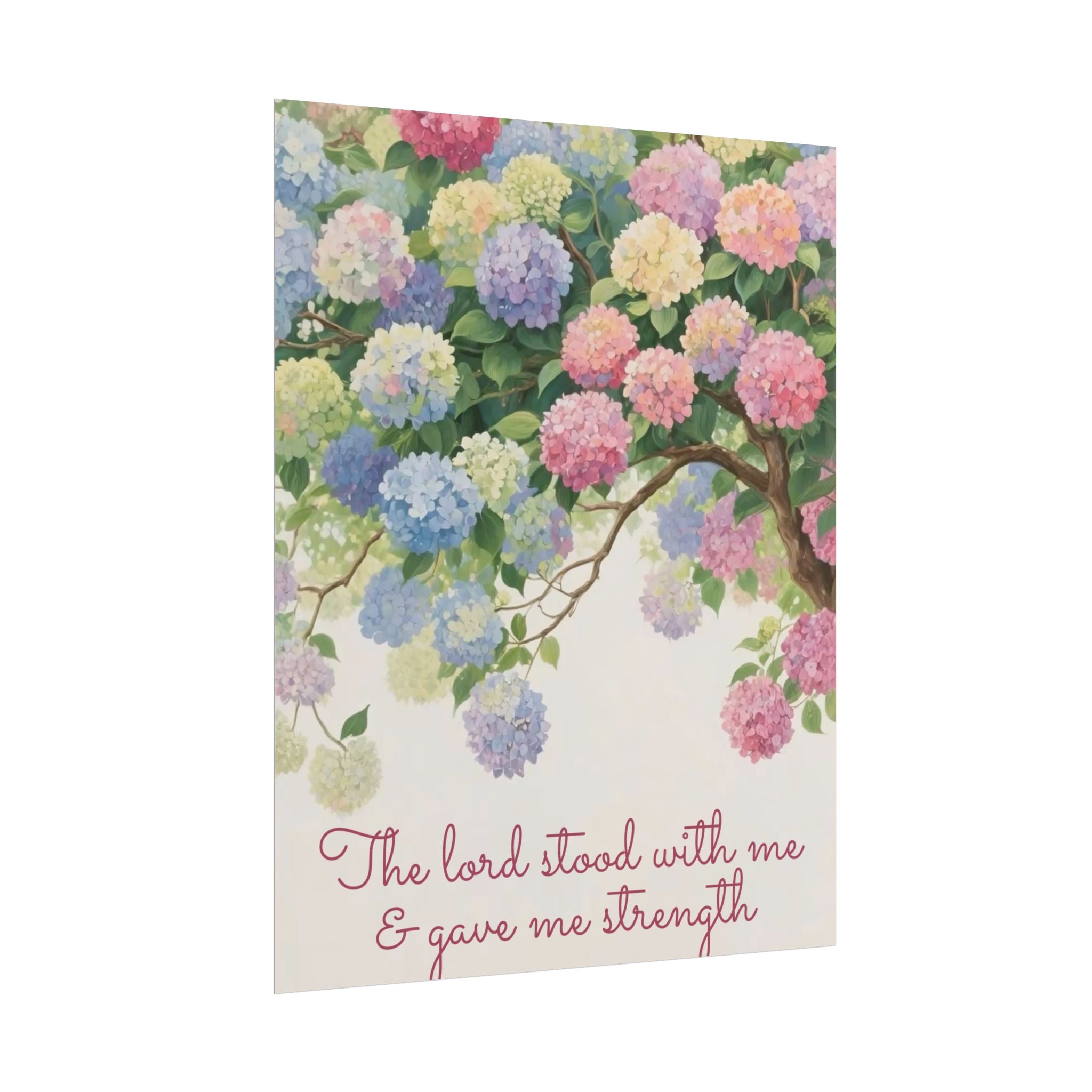 The Lord Stood With Me & Gave Me Strength Unframed Poster