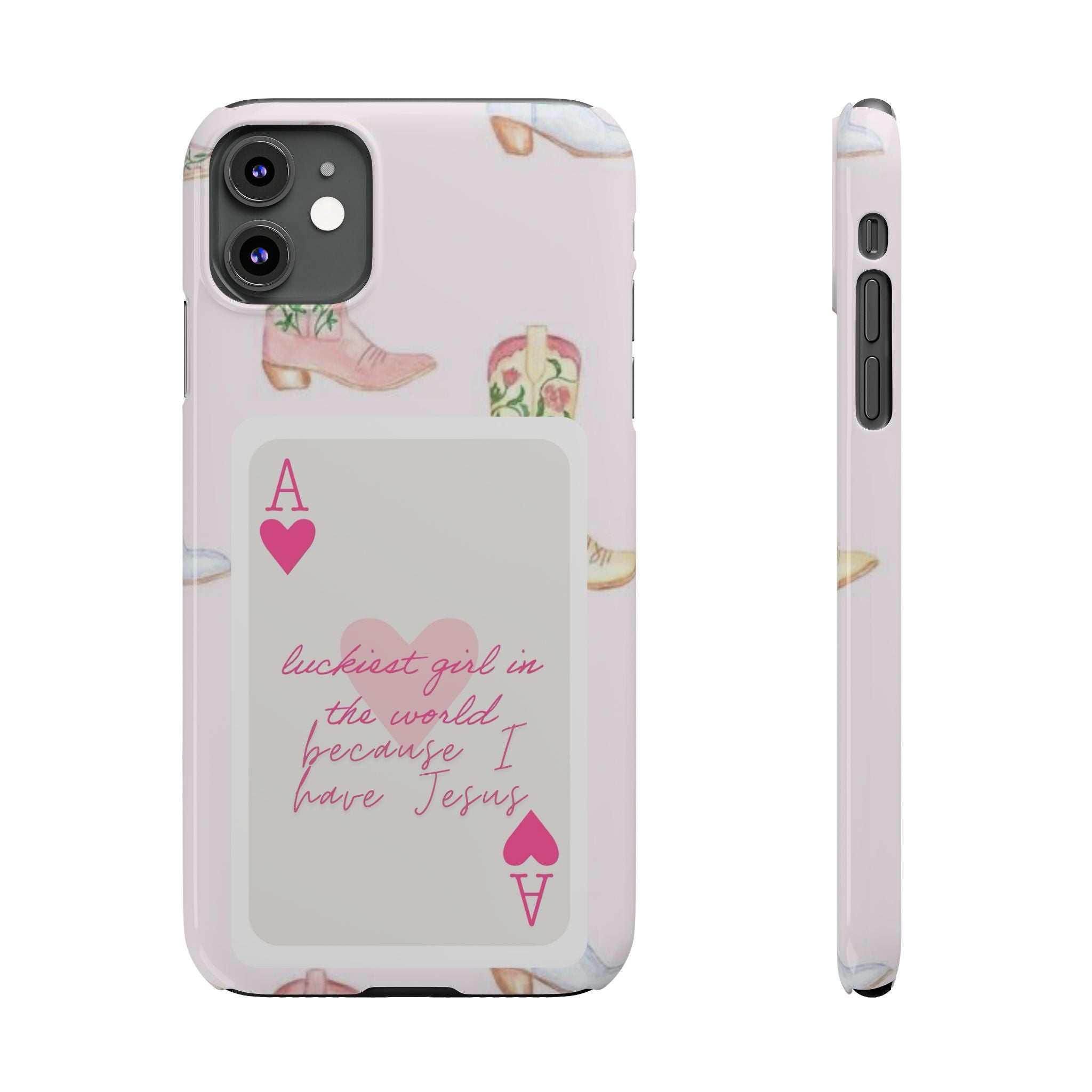 Luckiest Girl In The World iPhone Case