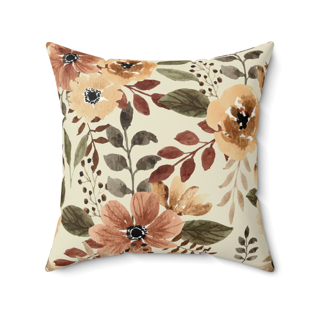 Neutral Flower Pillow
