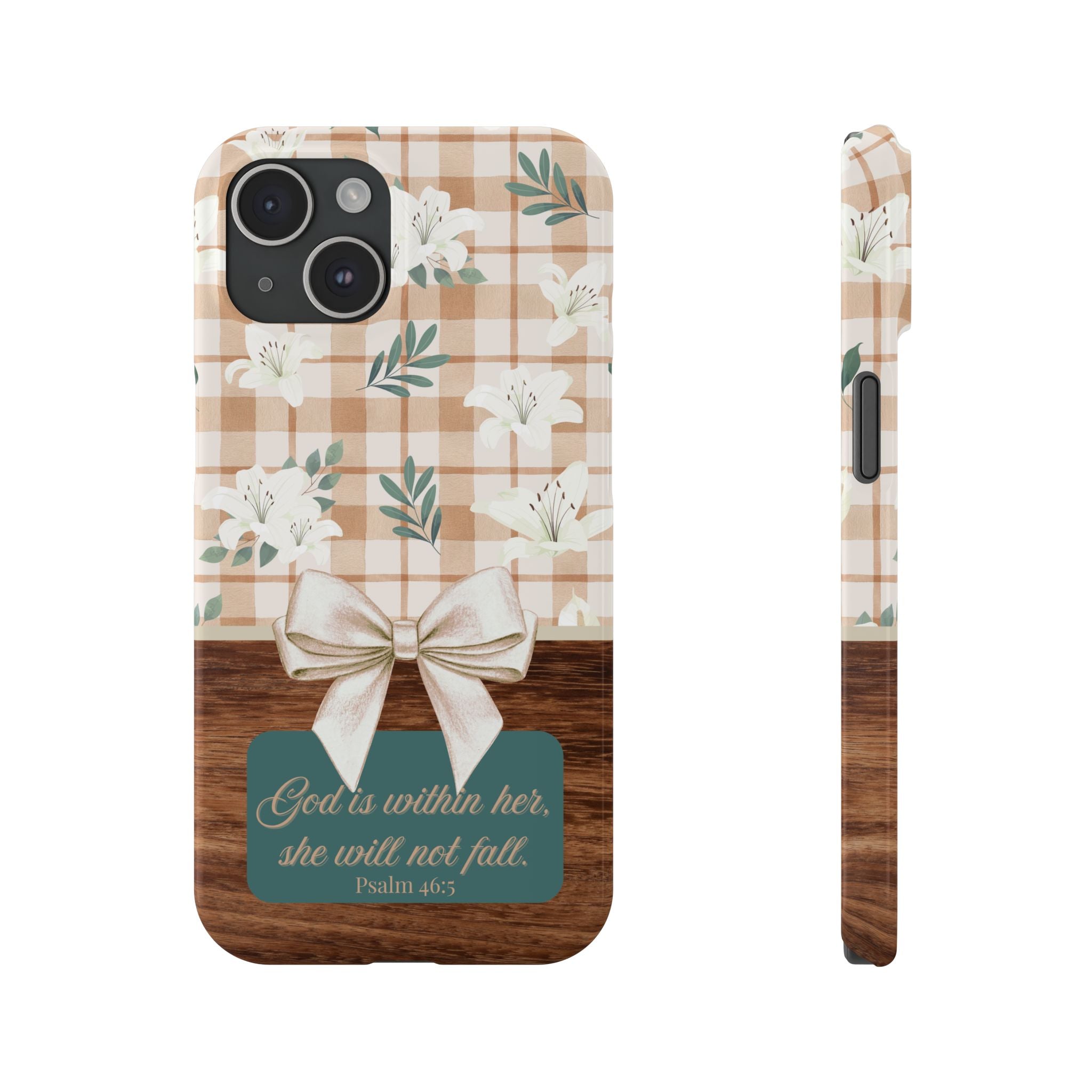 God Is Within Her She Will Not Fall iPhone Case
