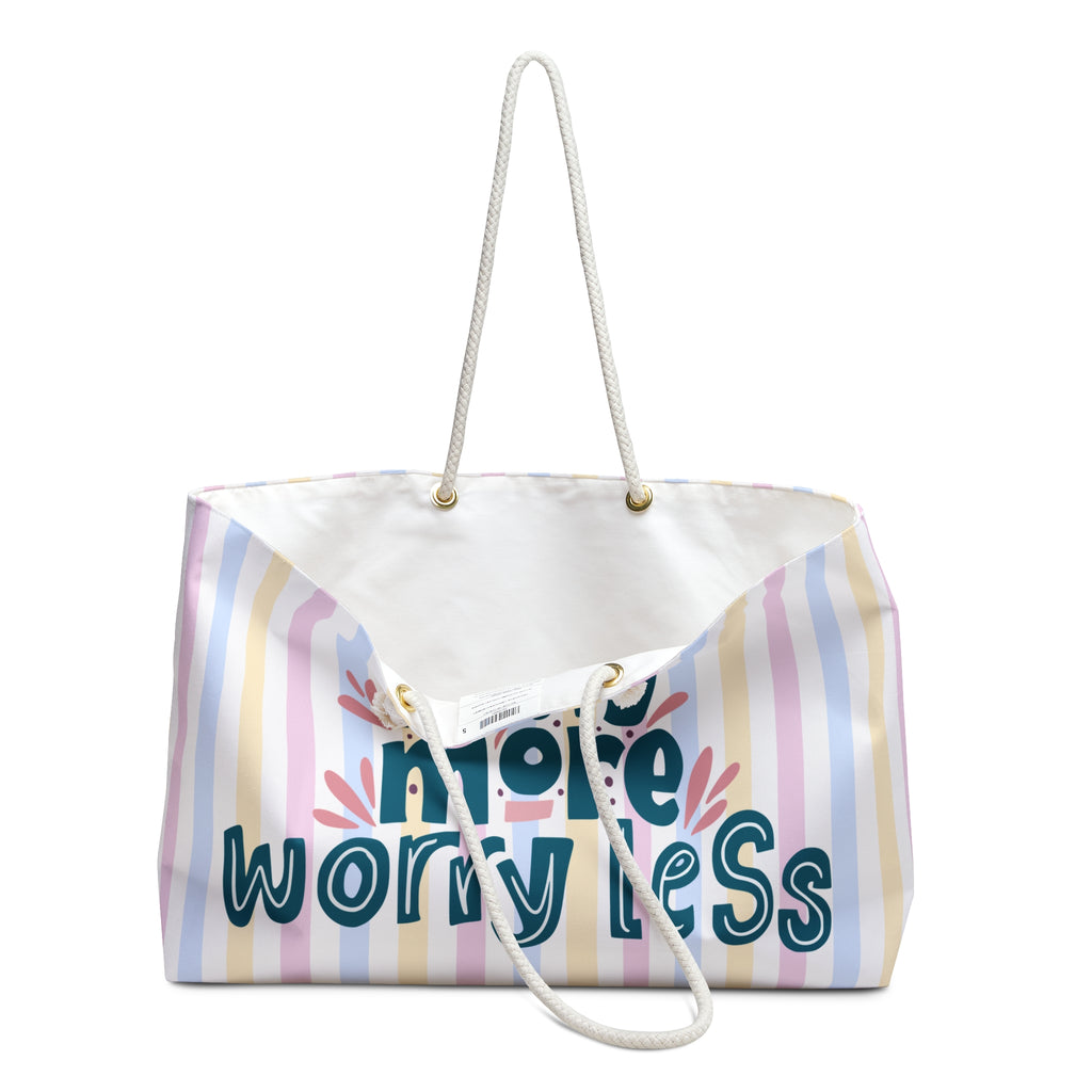 Pray More Worry Less Weekender Bag