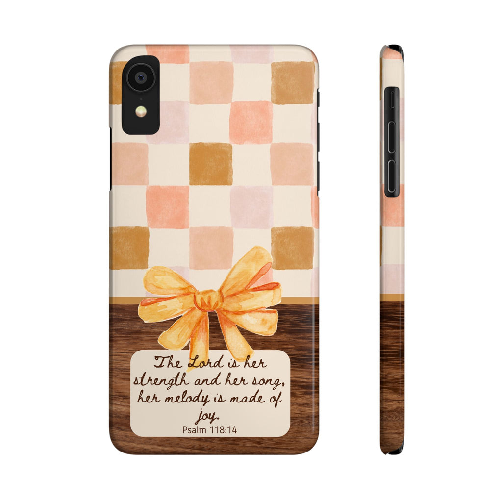 The Lord Is Her Strength iPhone Case