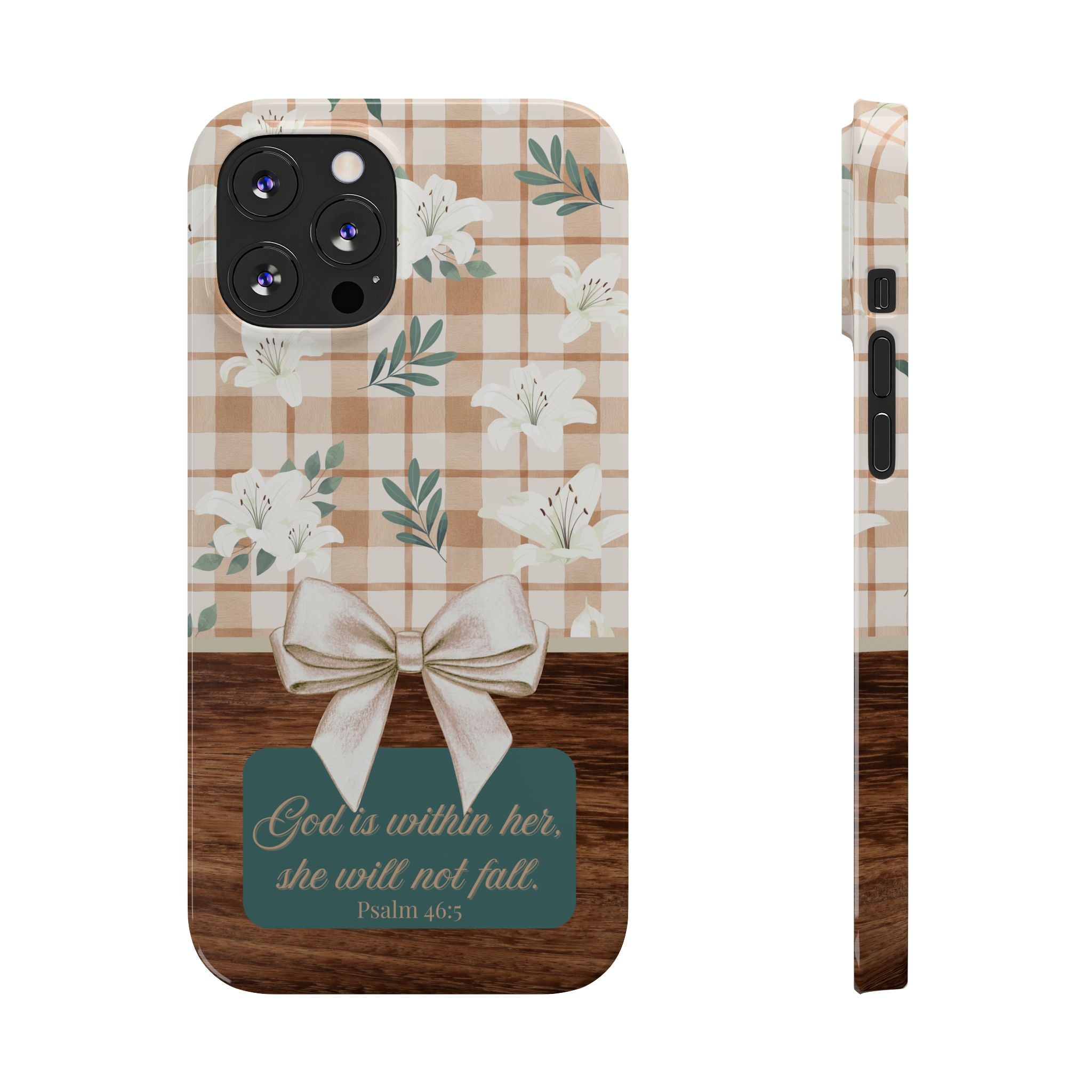 God Is Within Her She Will Not Fall iPhone Case