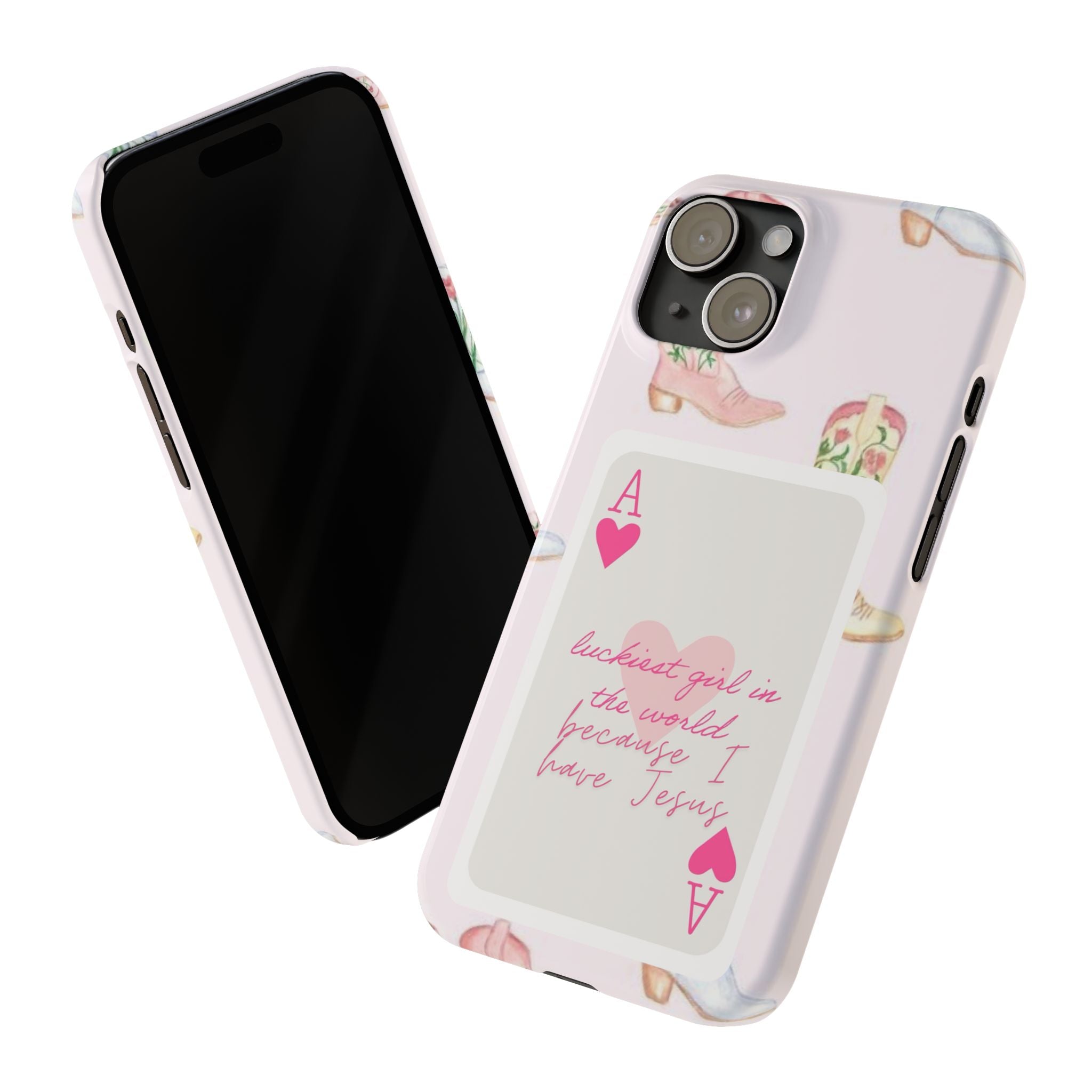 Luckiest Girl In The World iPhone Case