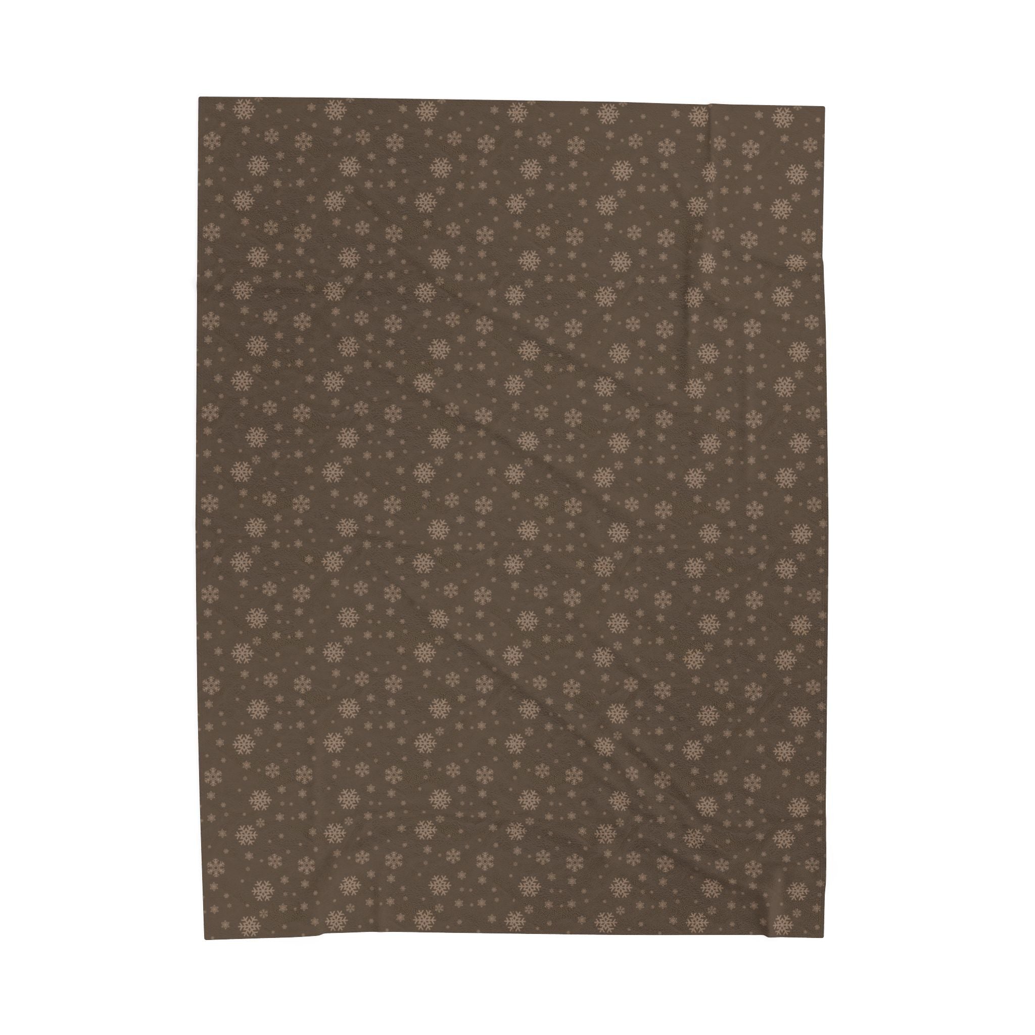 Chocolate Snowflake Oversized Throw Blanket By Little Grace co.