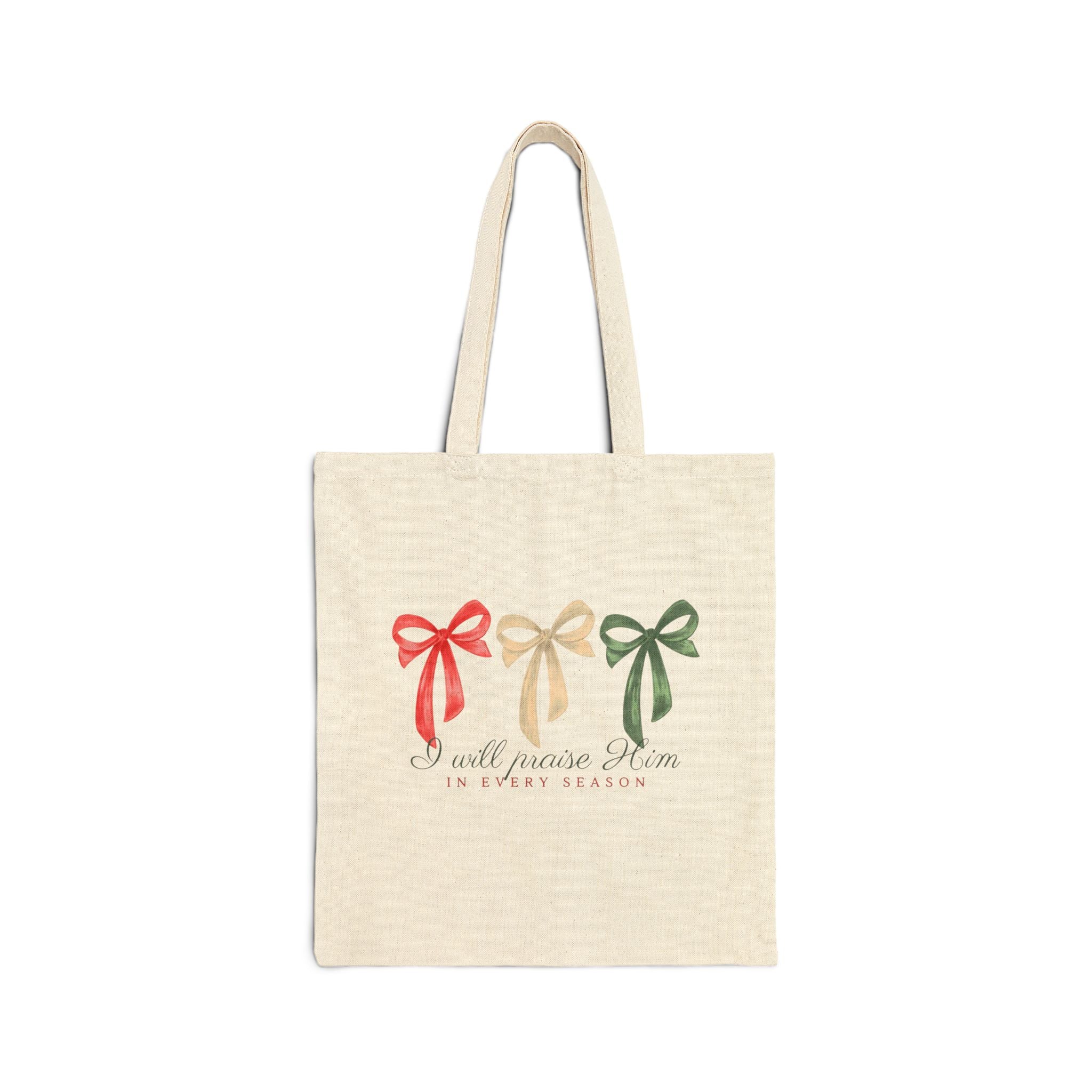 In Every Season Canvas Tote