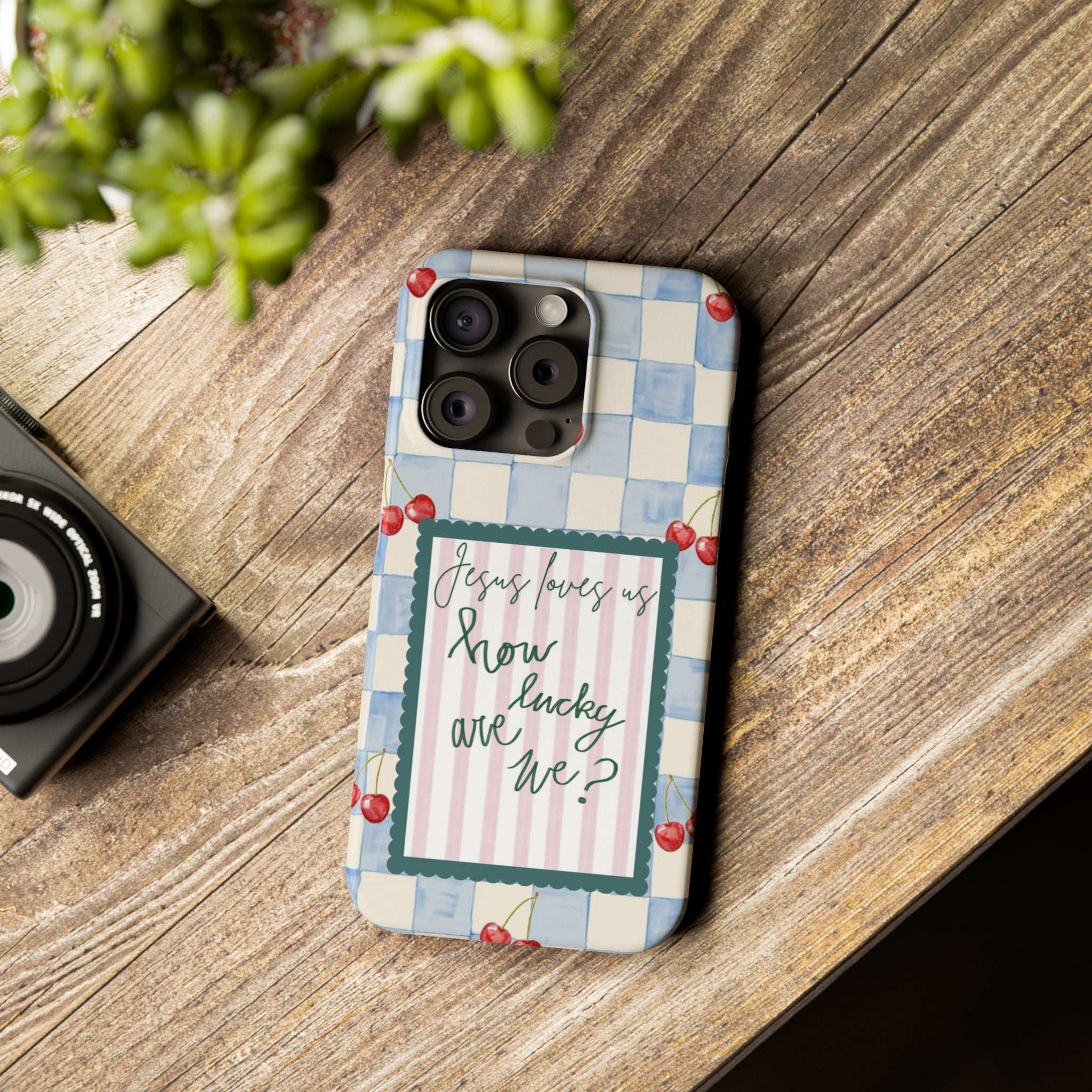 Jesus Loves Us iPhone Case